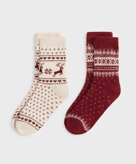 2 pairs of medium thick fantasy socks