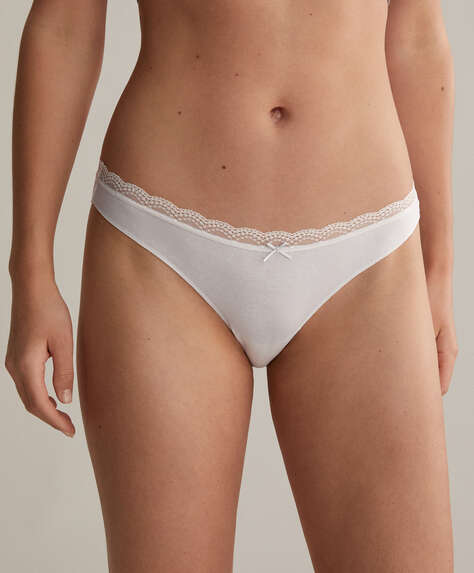 7 cotton and lace classic briefs
