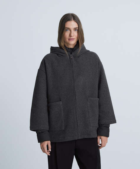 Wool fleece jacket