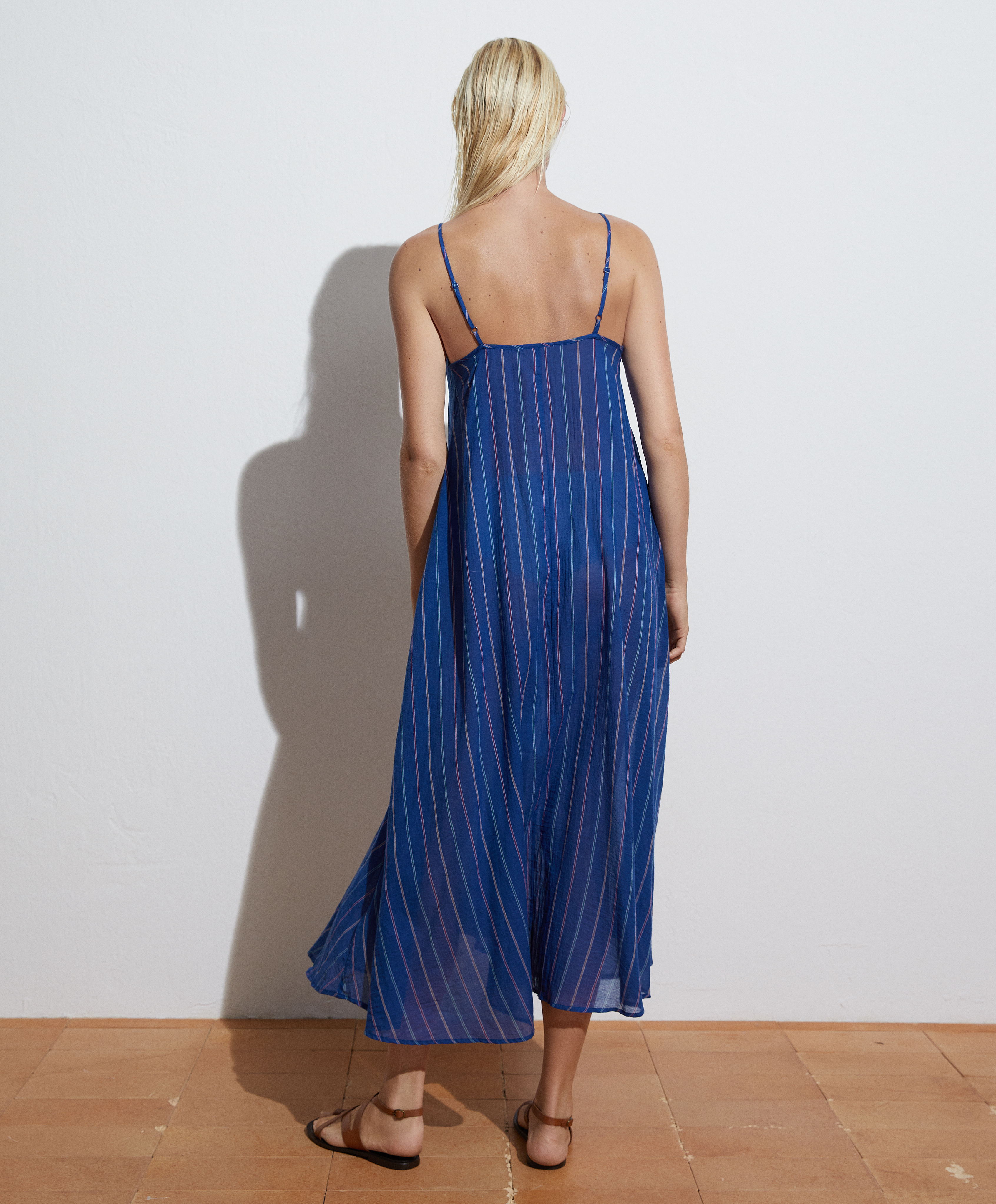 cotton strappy dress