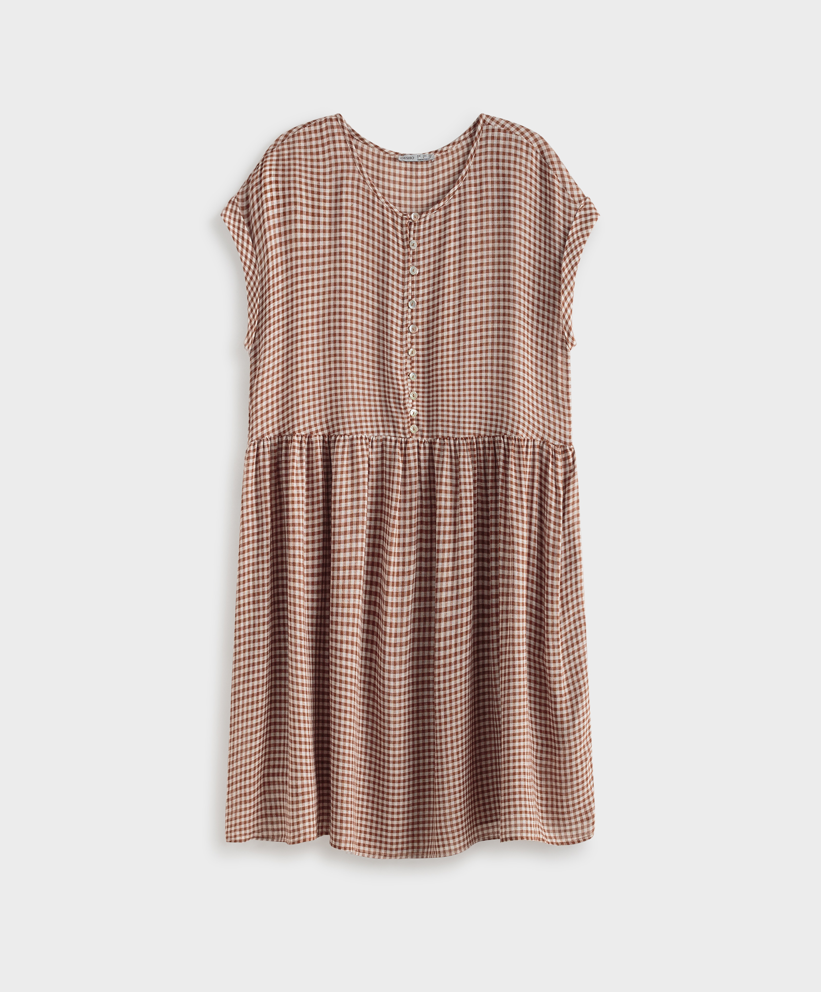 short gingham dress