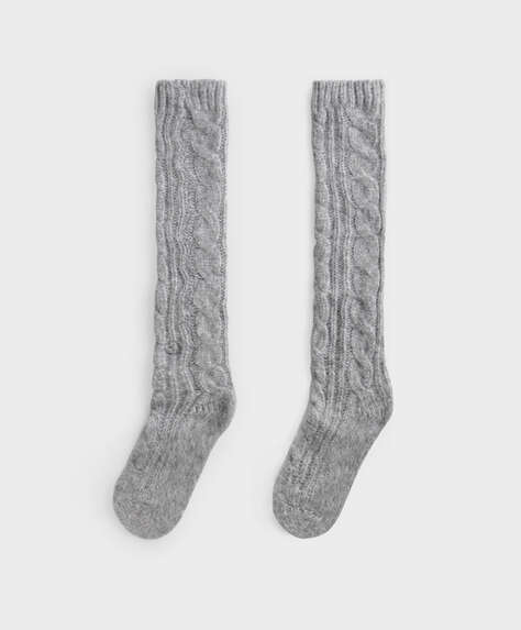 Long thick Aran socks