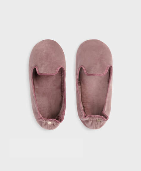 Velour slippers