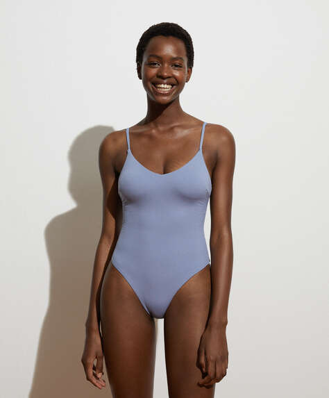Structured recycled triangle swimsuit