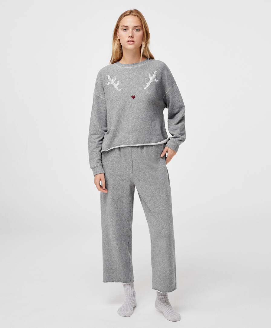 grey cotton pyjama set