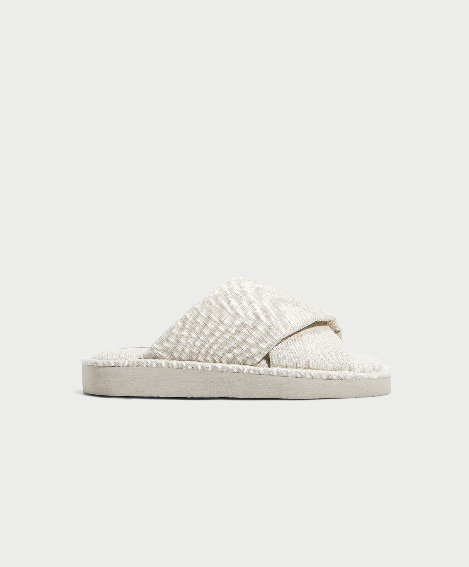 1028/980 Crossover linen sandals