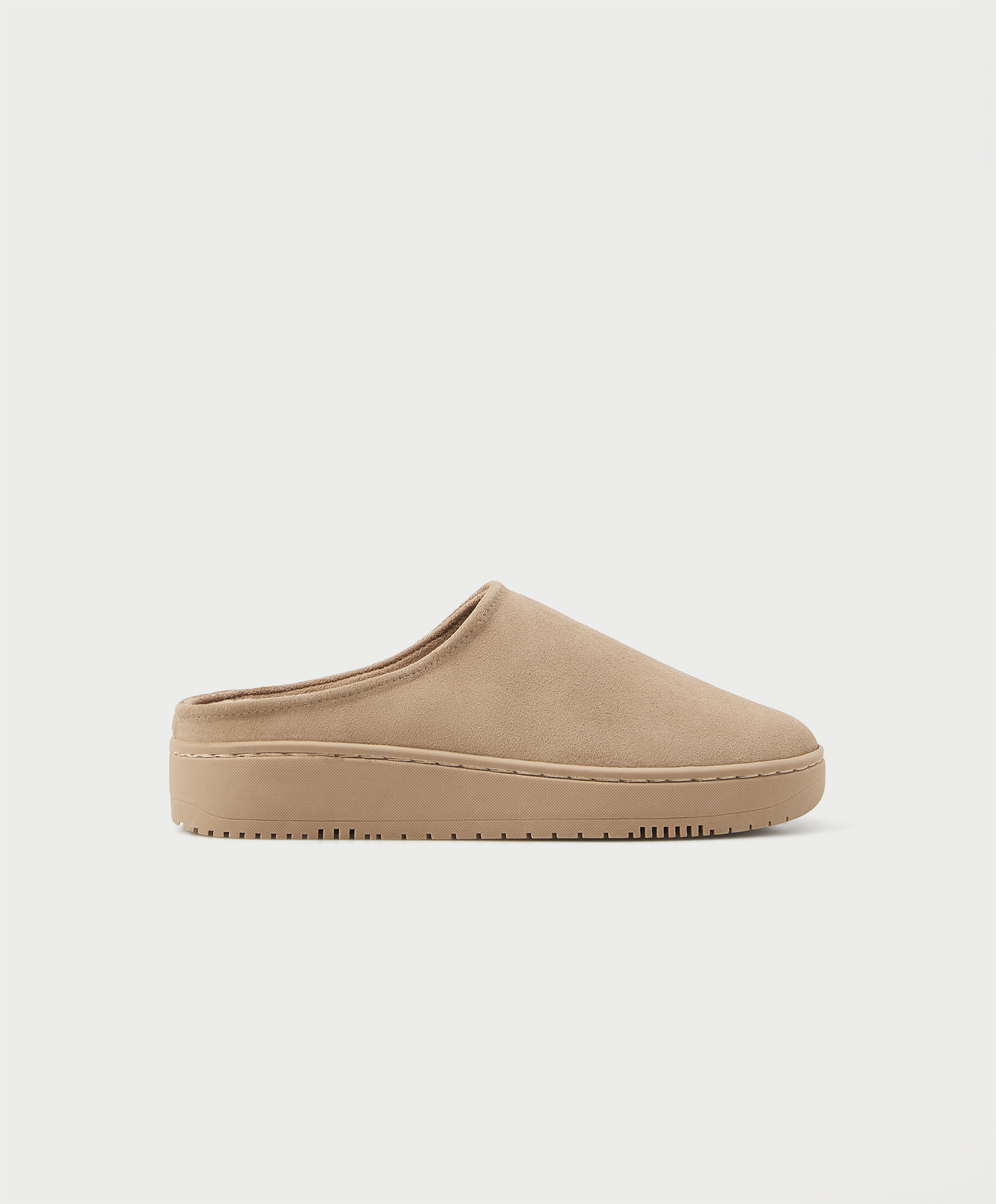 1075/080 Leather slippers with rubber sole