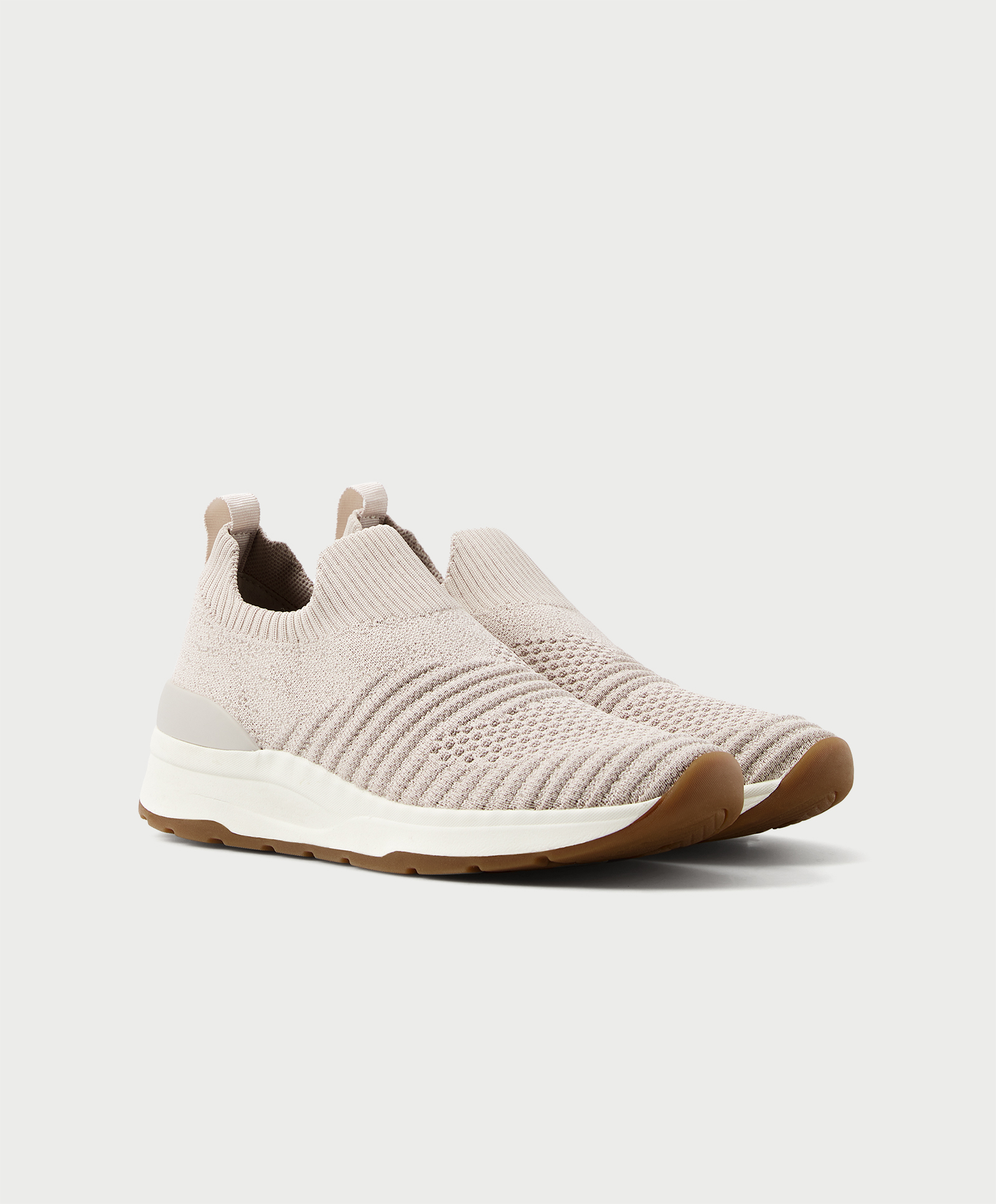 Textured sock trainers