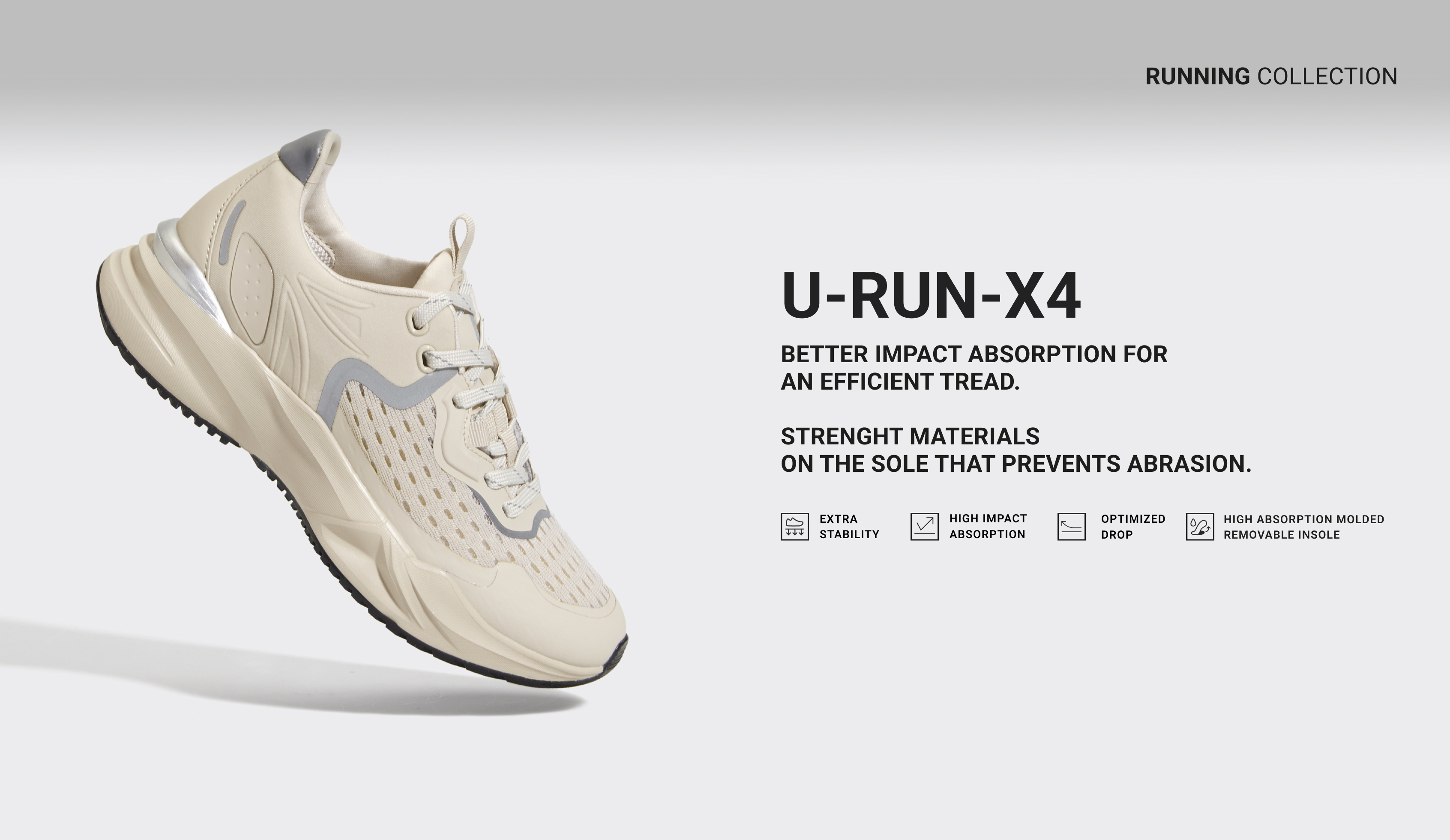 Αθλητικό παπούτσι U-RUN-X4