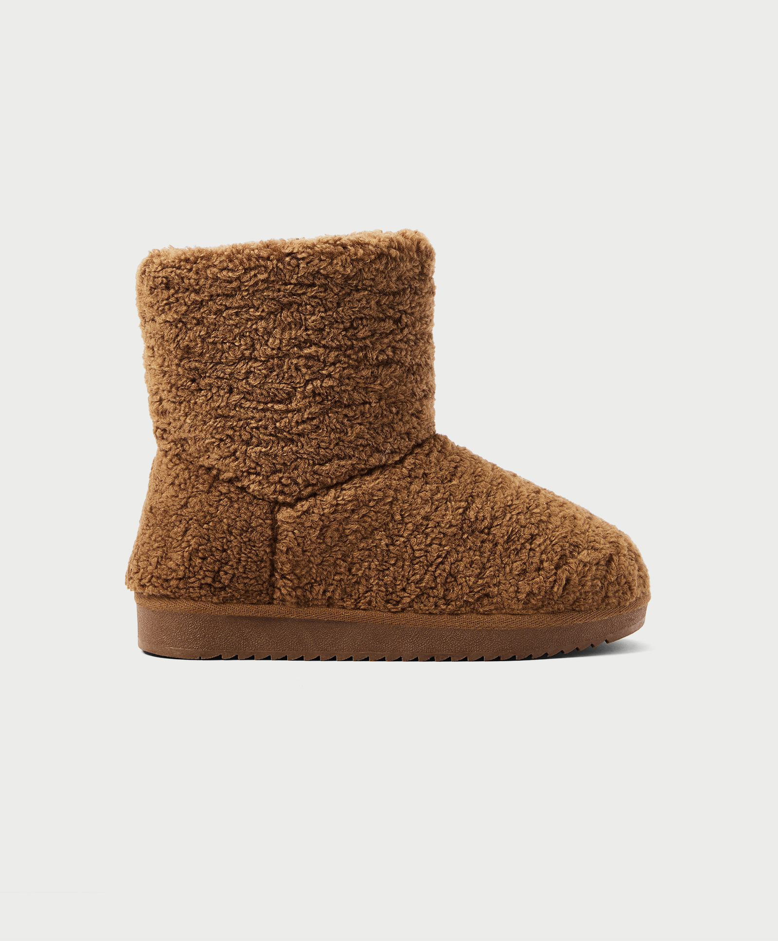 Faux-shearling boots