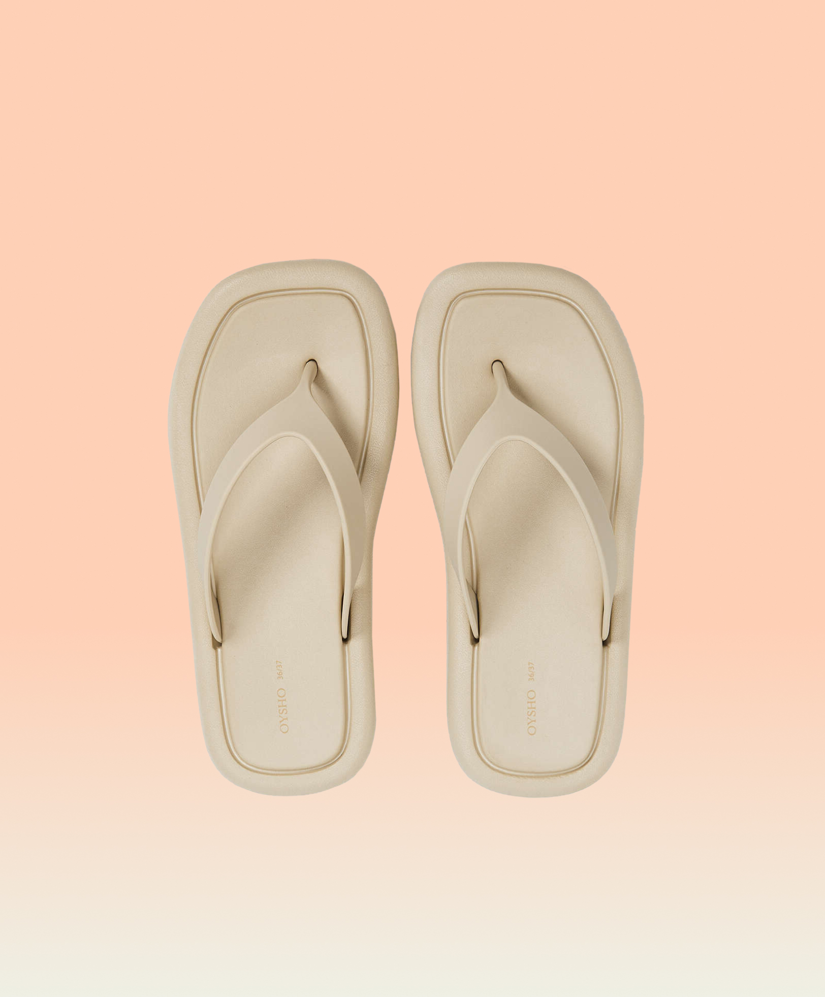 Maxi-sole beach sandals