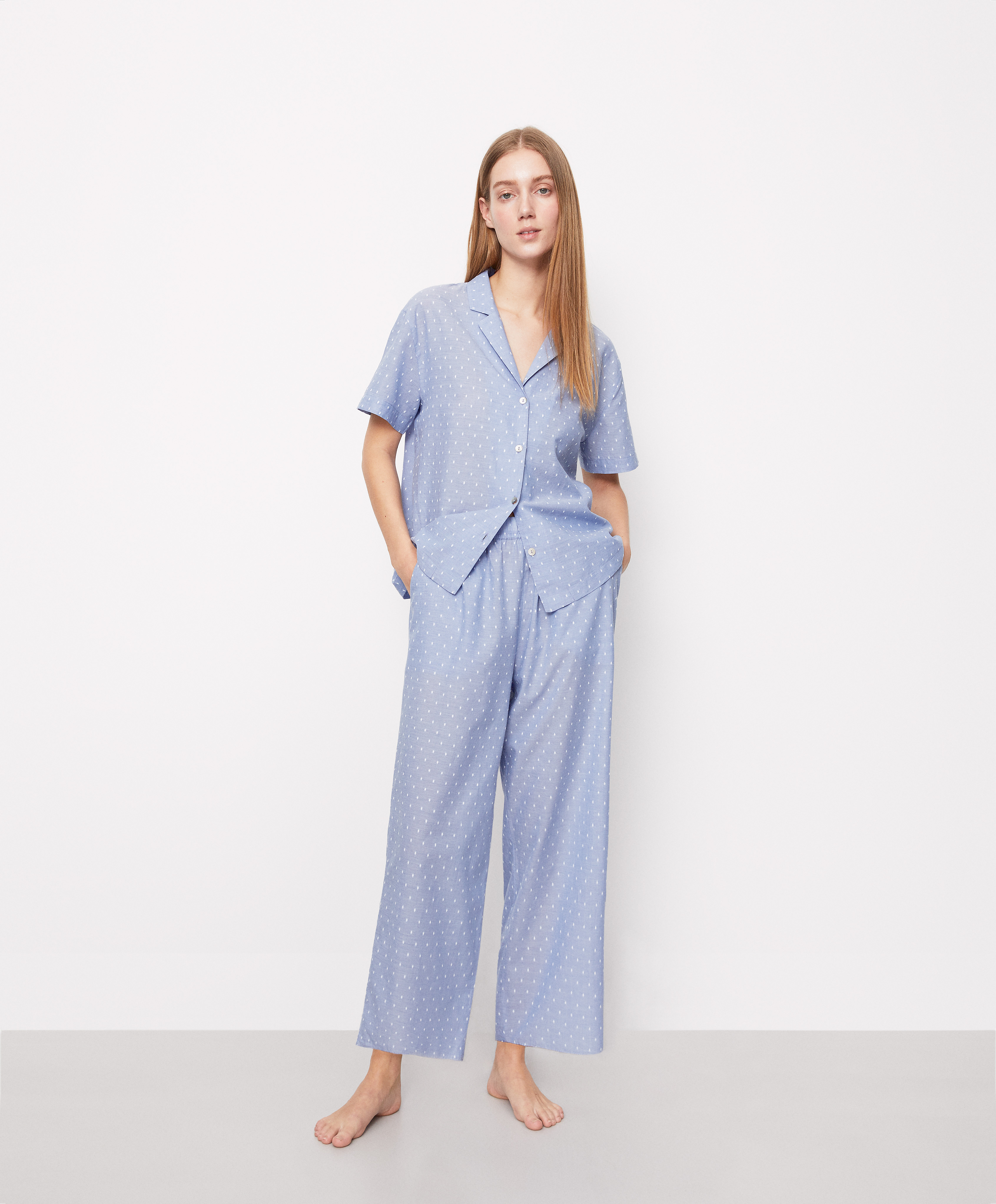 Pijama camisero de mujer | Lencería | OYSHO España