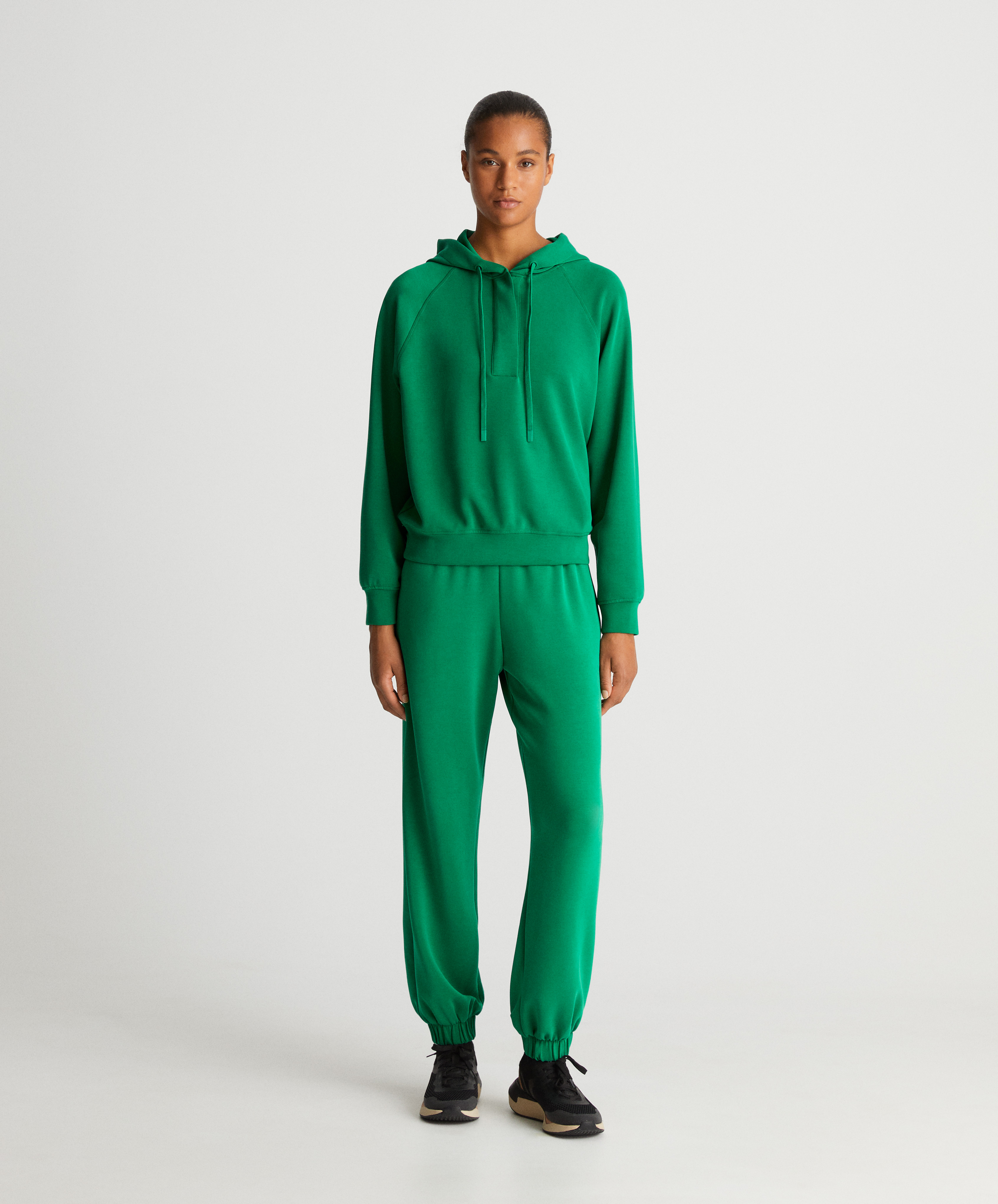 Green soft touch modal tracksuit