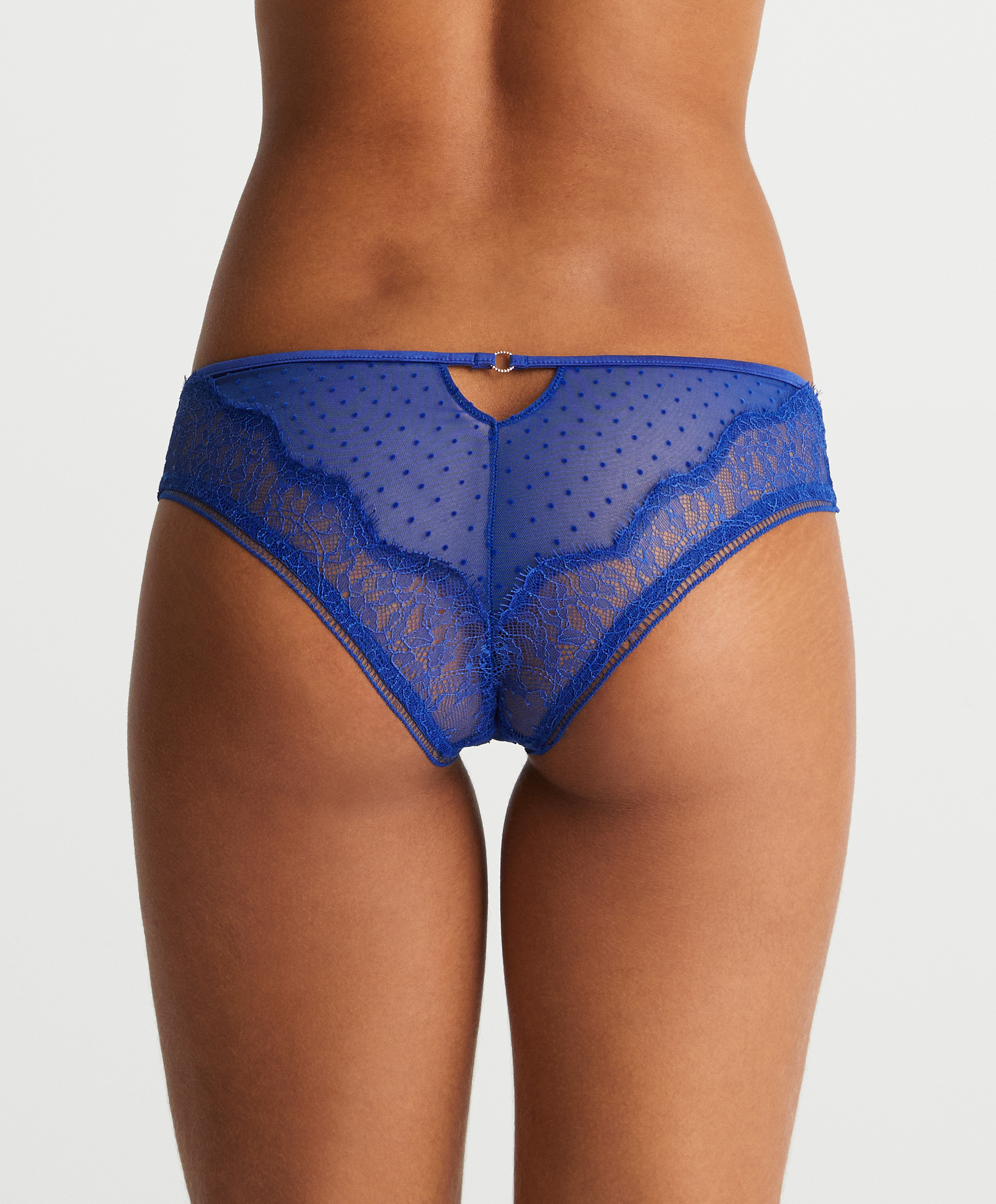 Eyelash lace combined classic briefs