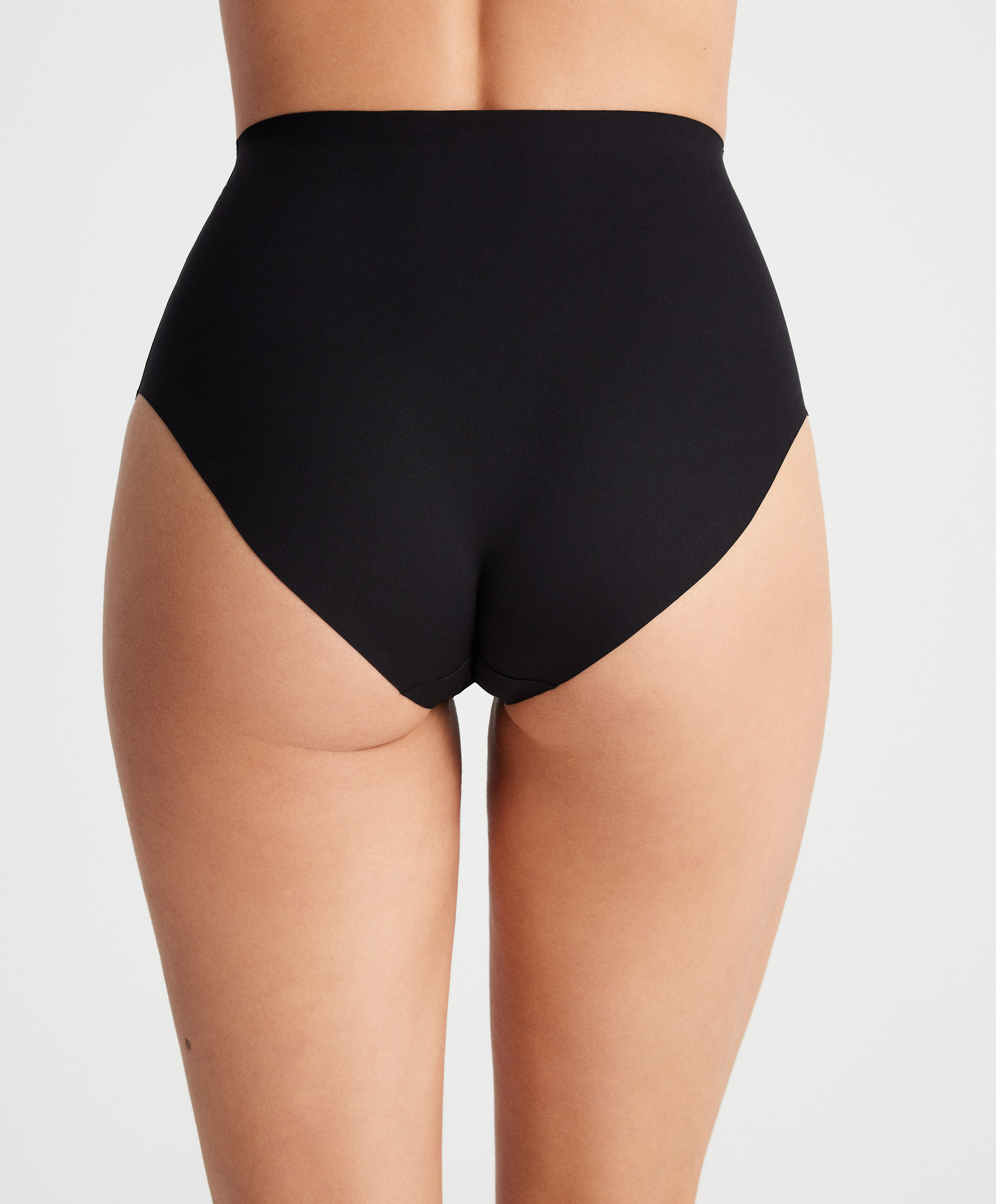 High-waisted invisible laser-cut briefs