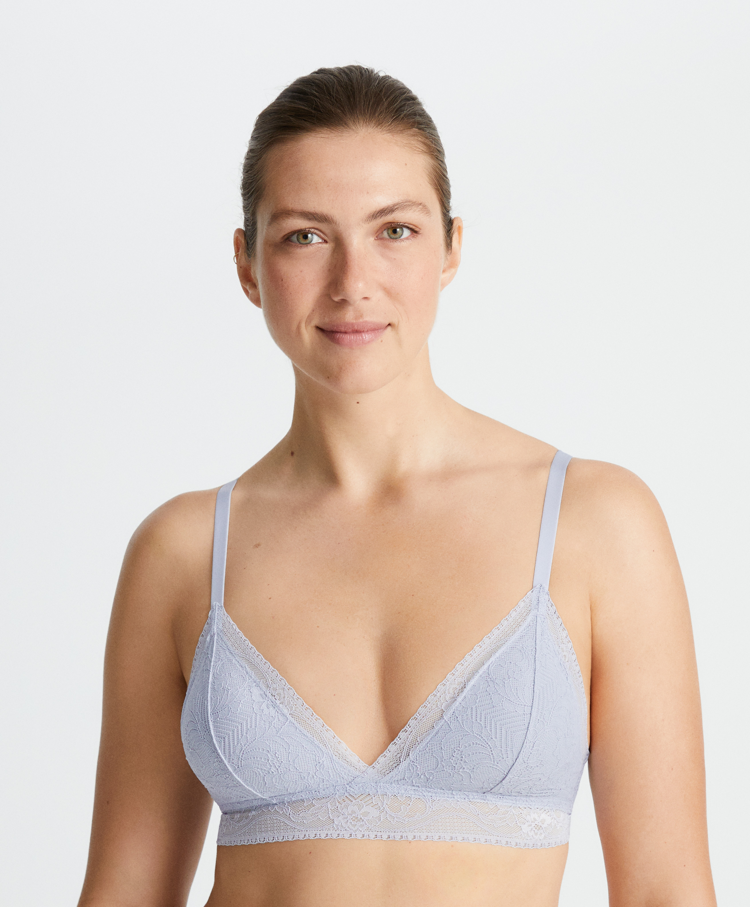 0118/289 Floral lace triangle bra