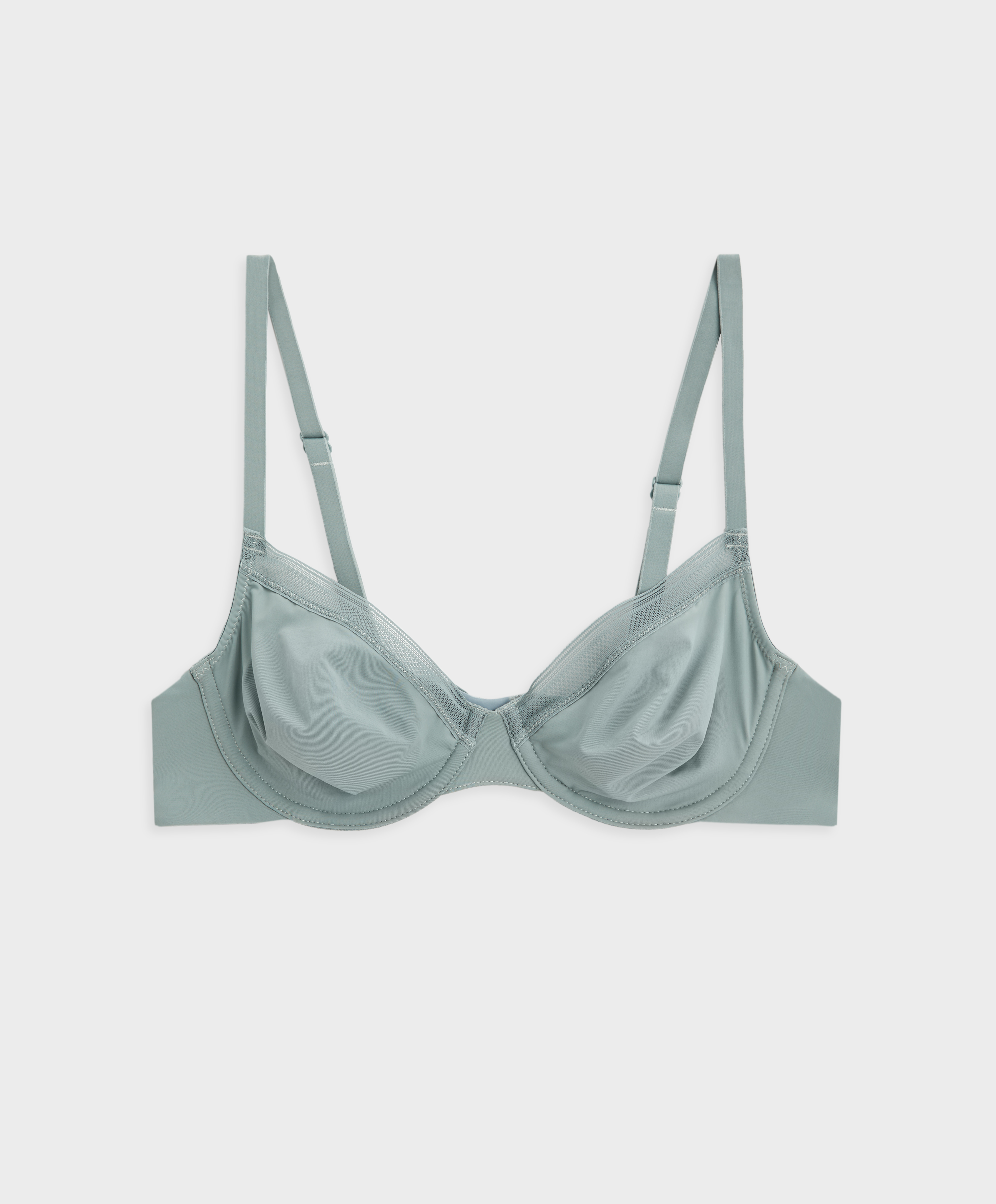Non-padded underwired classic bra in polyamide