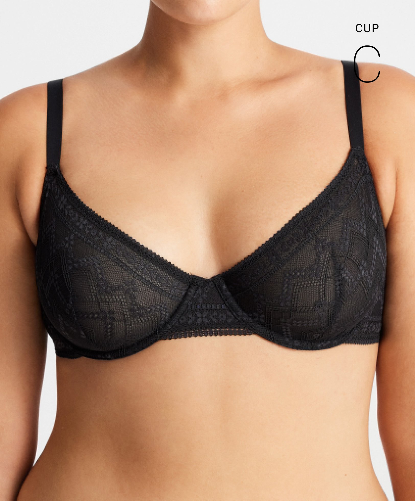 0185/687 Floral lace classic bra