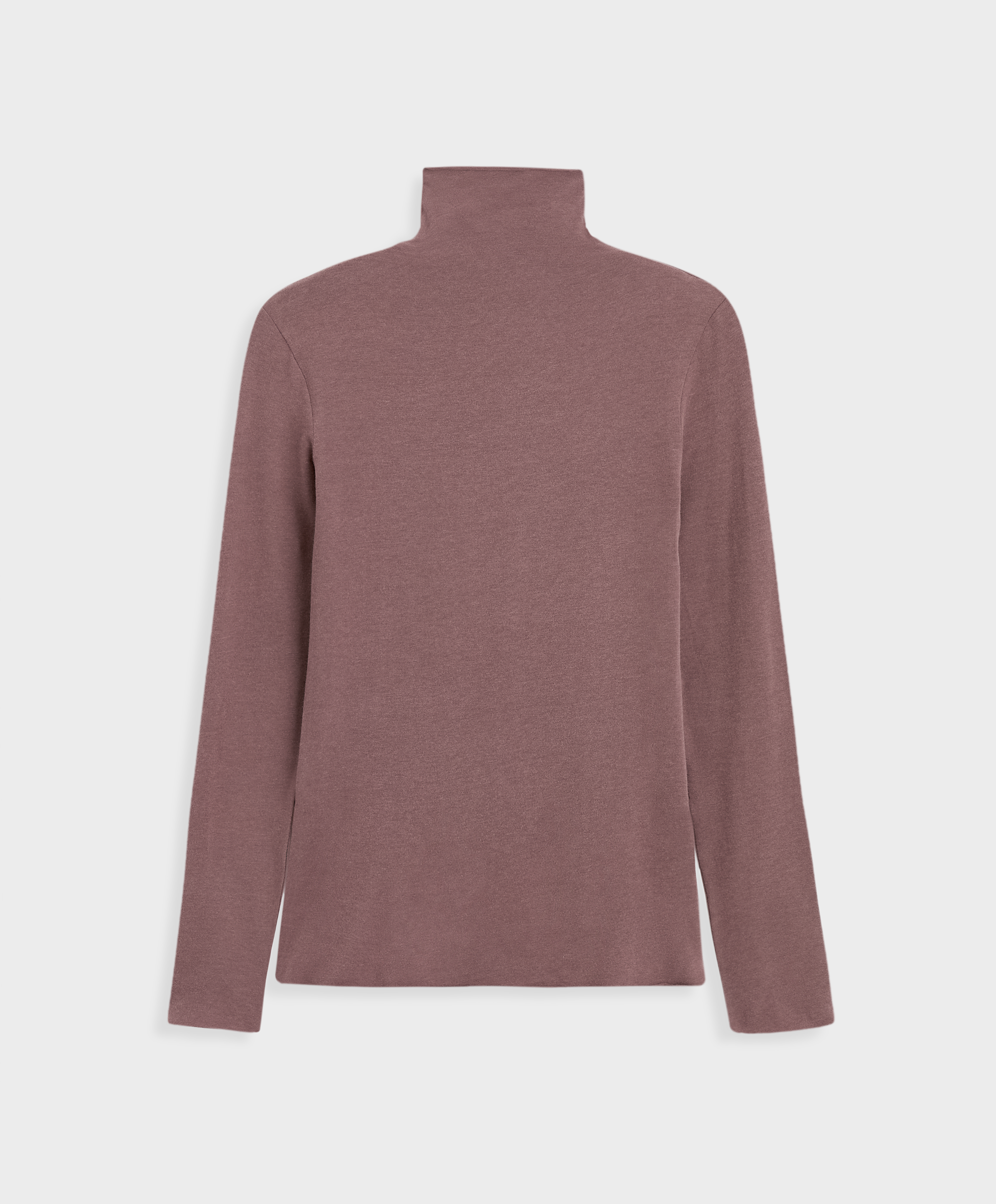 Modal long-sleeved top with high neck