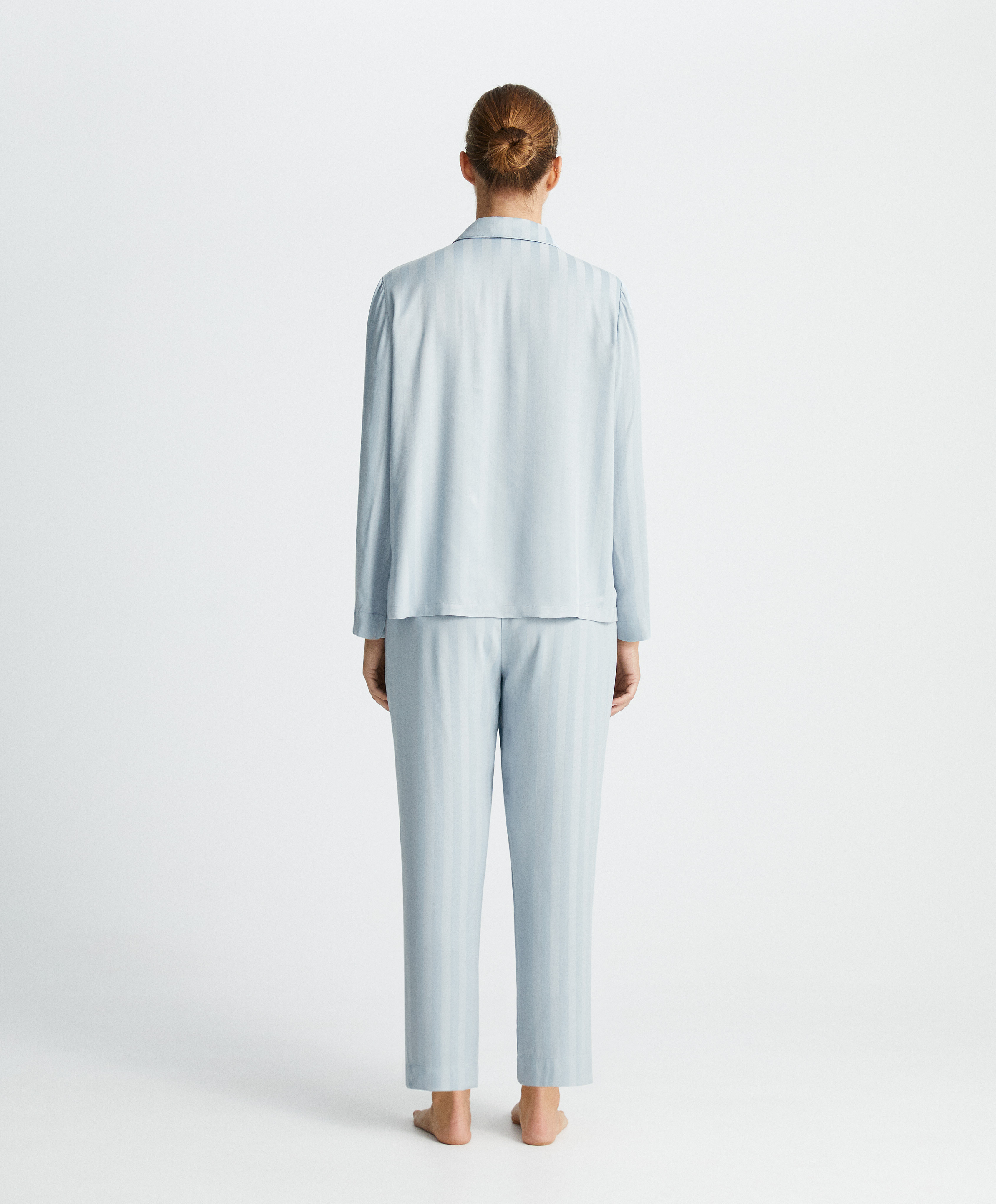 Premium jacquard stripe trousers - Highlights - Sleep | OYSHO España
