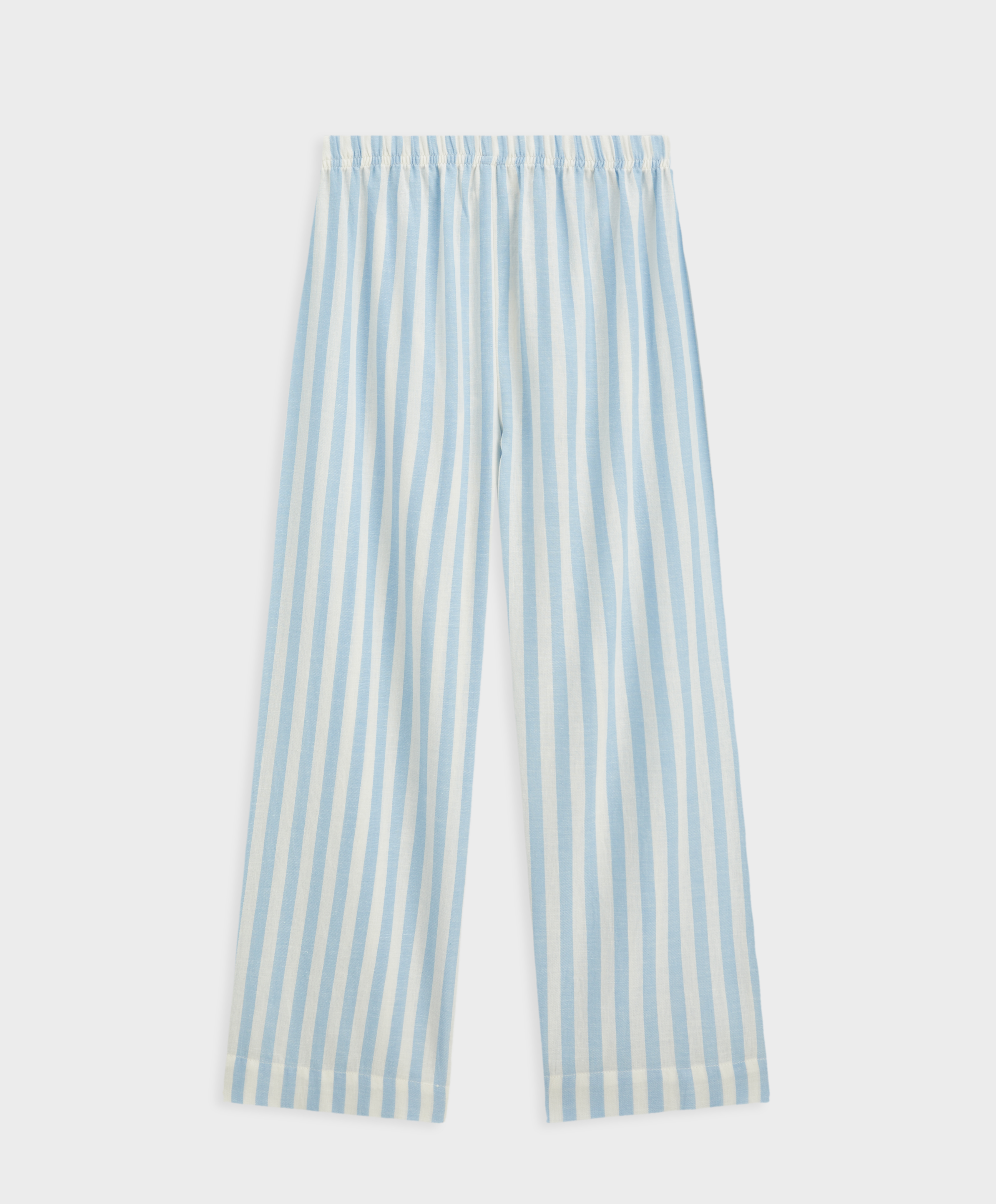 Lange broek van katoen met strepen