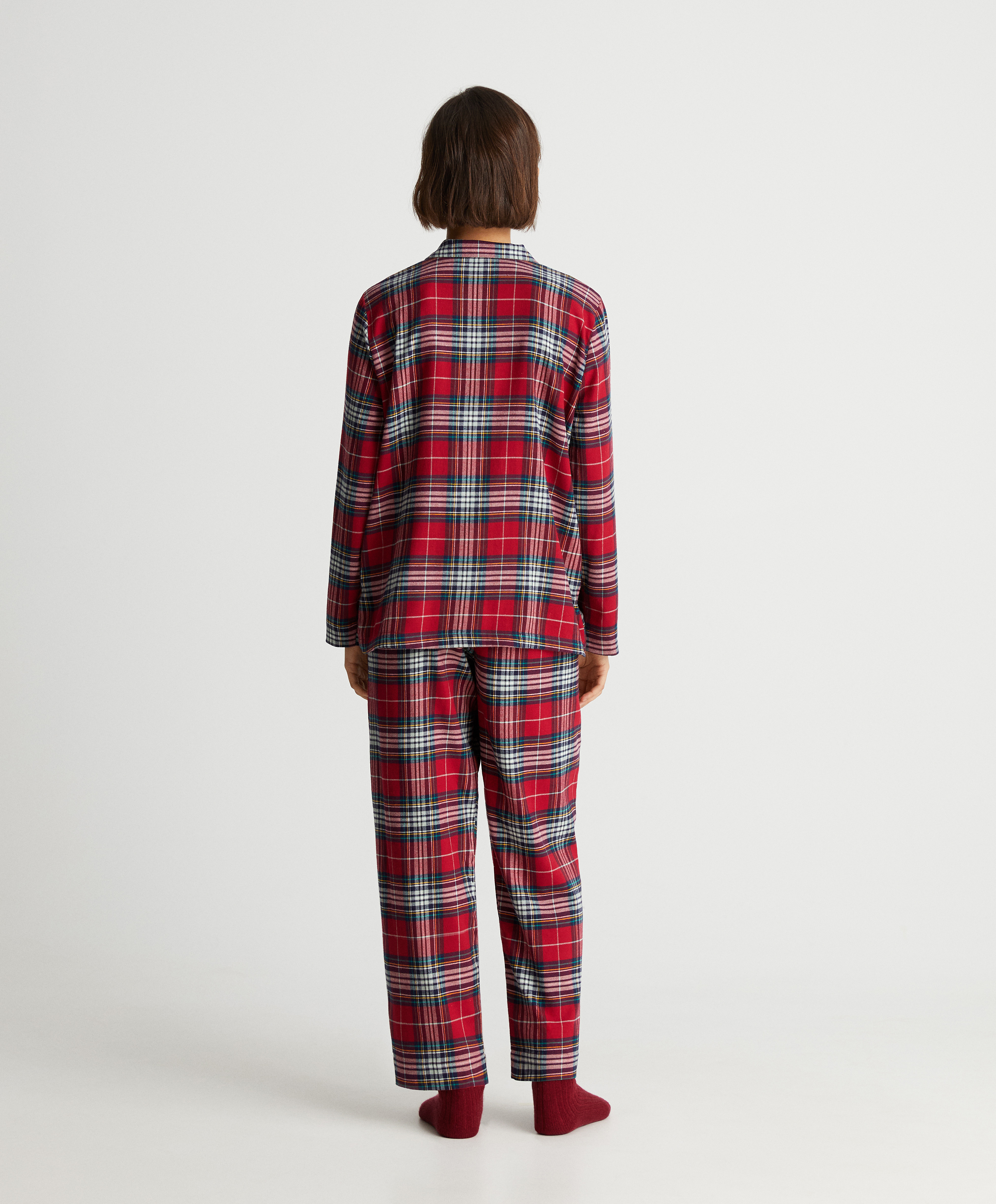Recientemente Conversacional estilo Pantalón largo cuadros algodón elástico - Pijamas - Guía de regalos | OYSHO  España