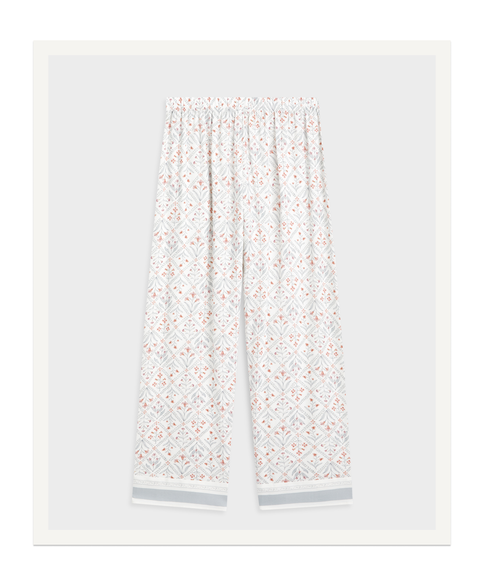 Lange broek met bloemenprint