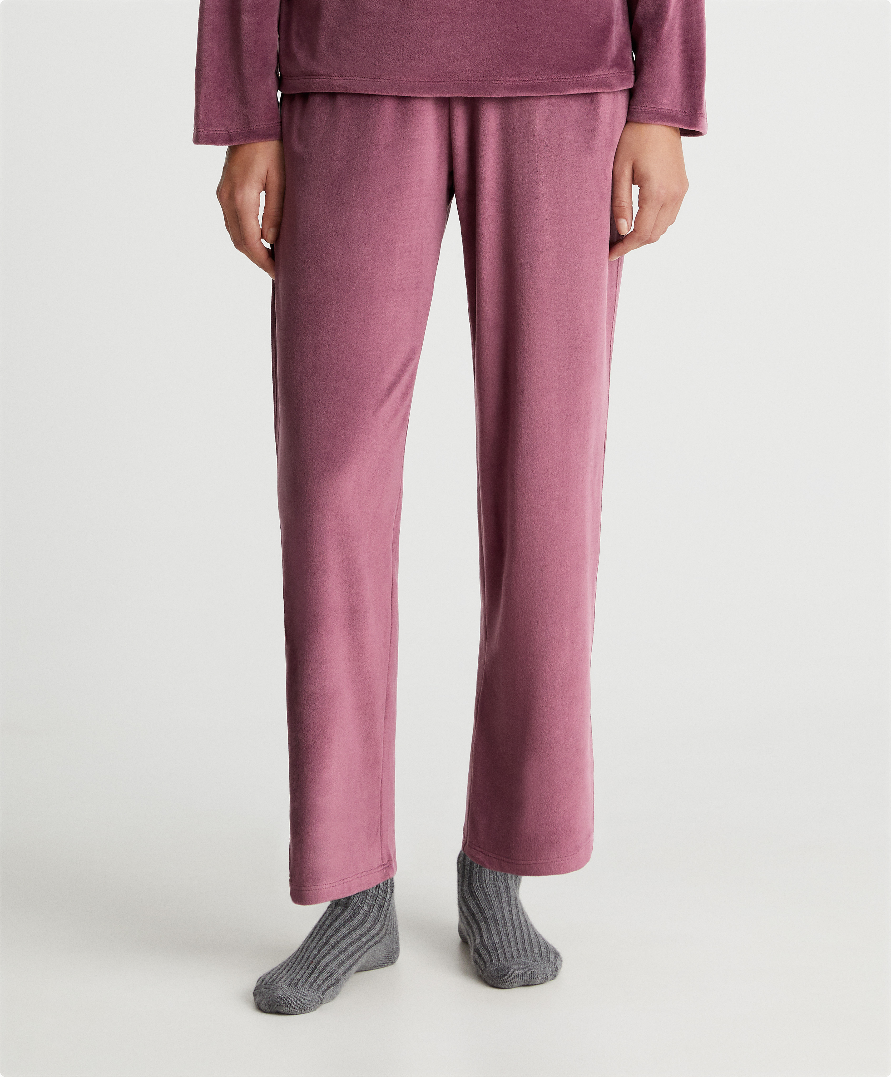 Velour trousers