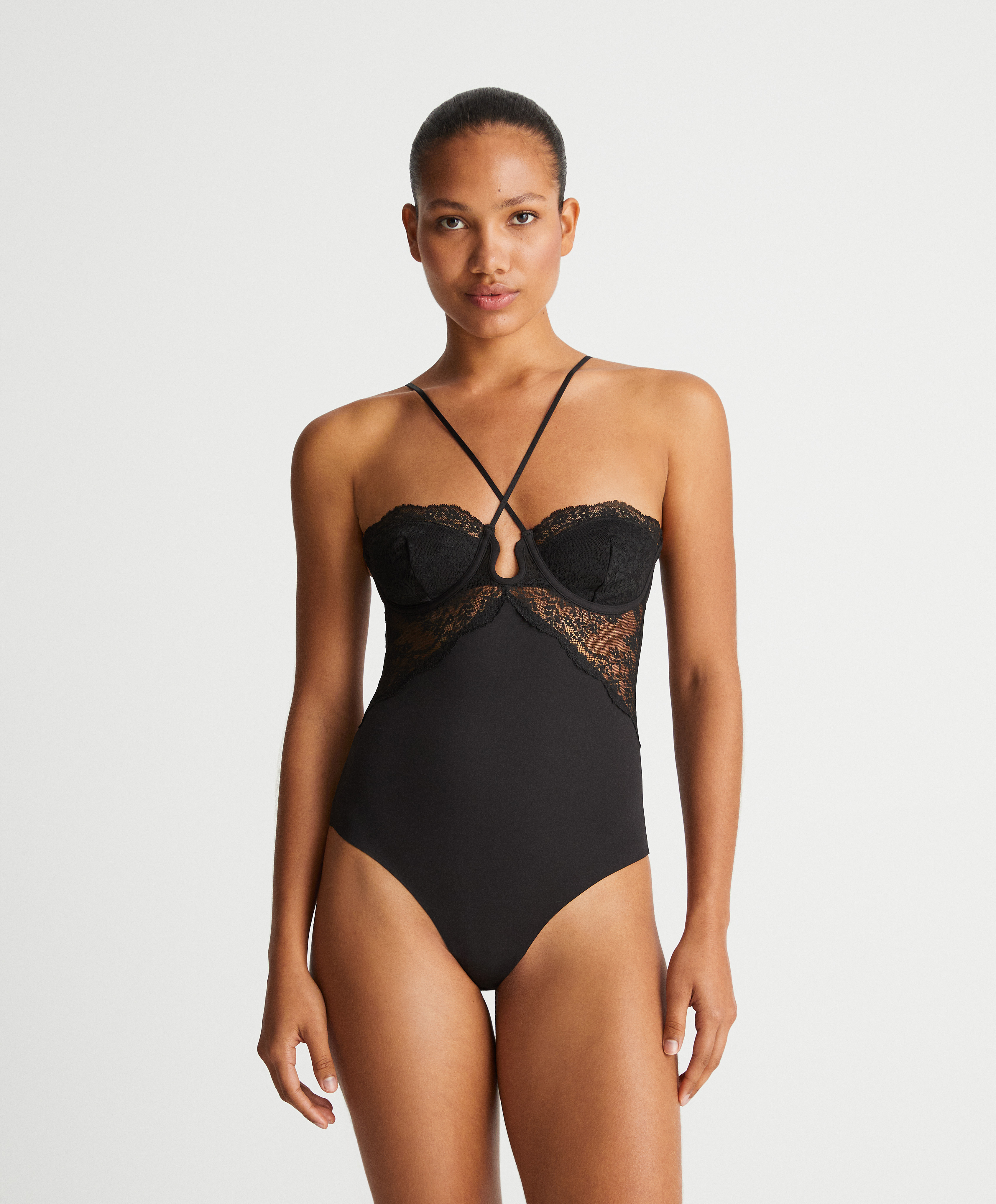 Body bandeau in pizzo