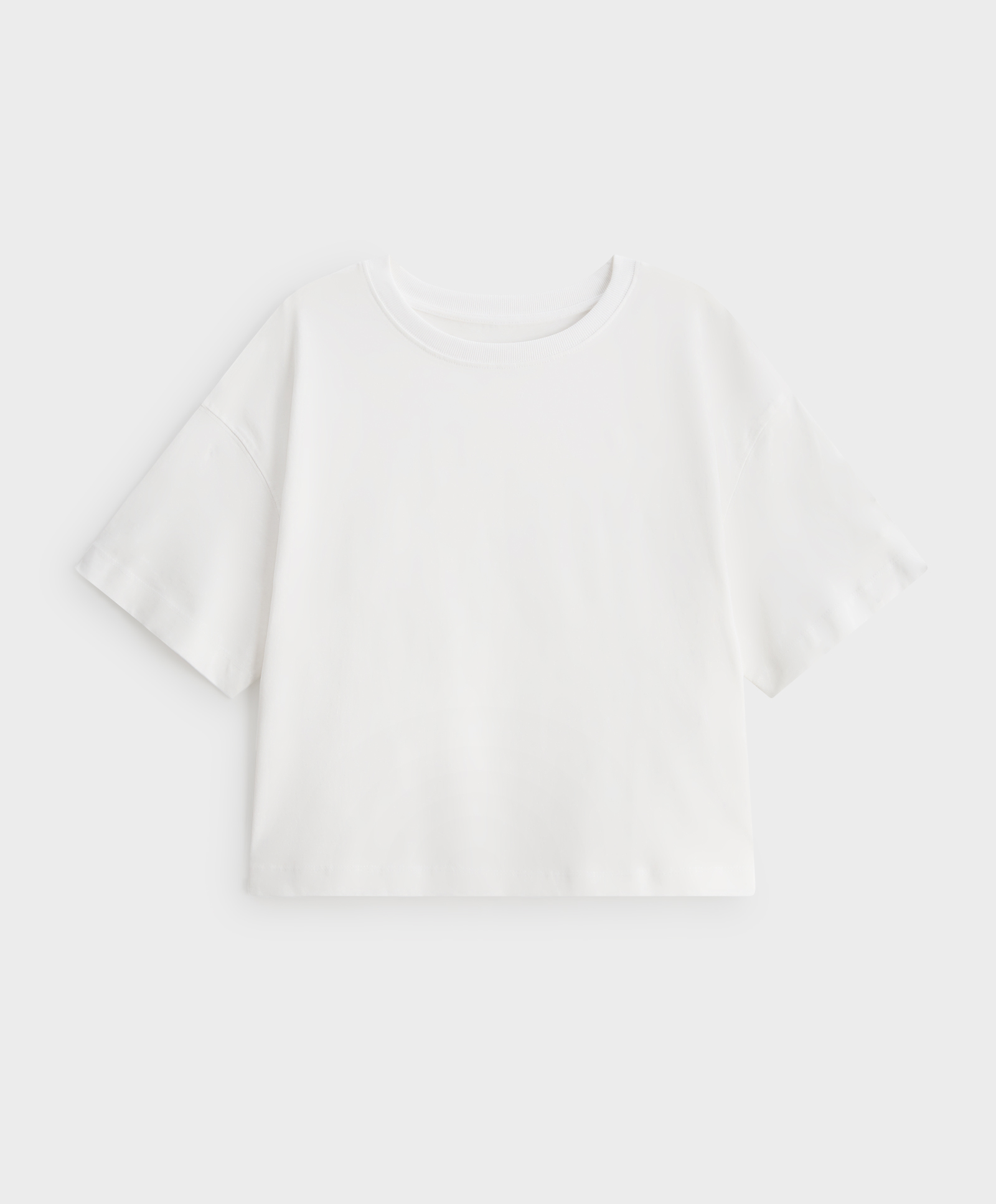 Oversize T-shirt med korte ærmer i bomuld