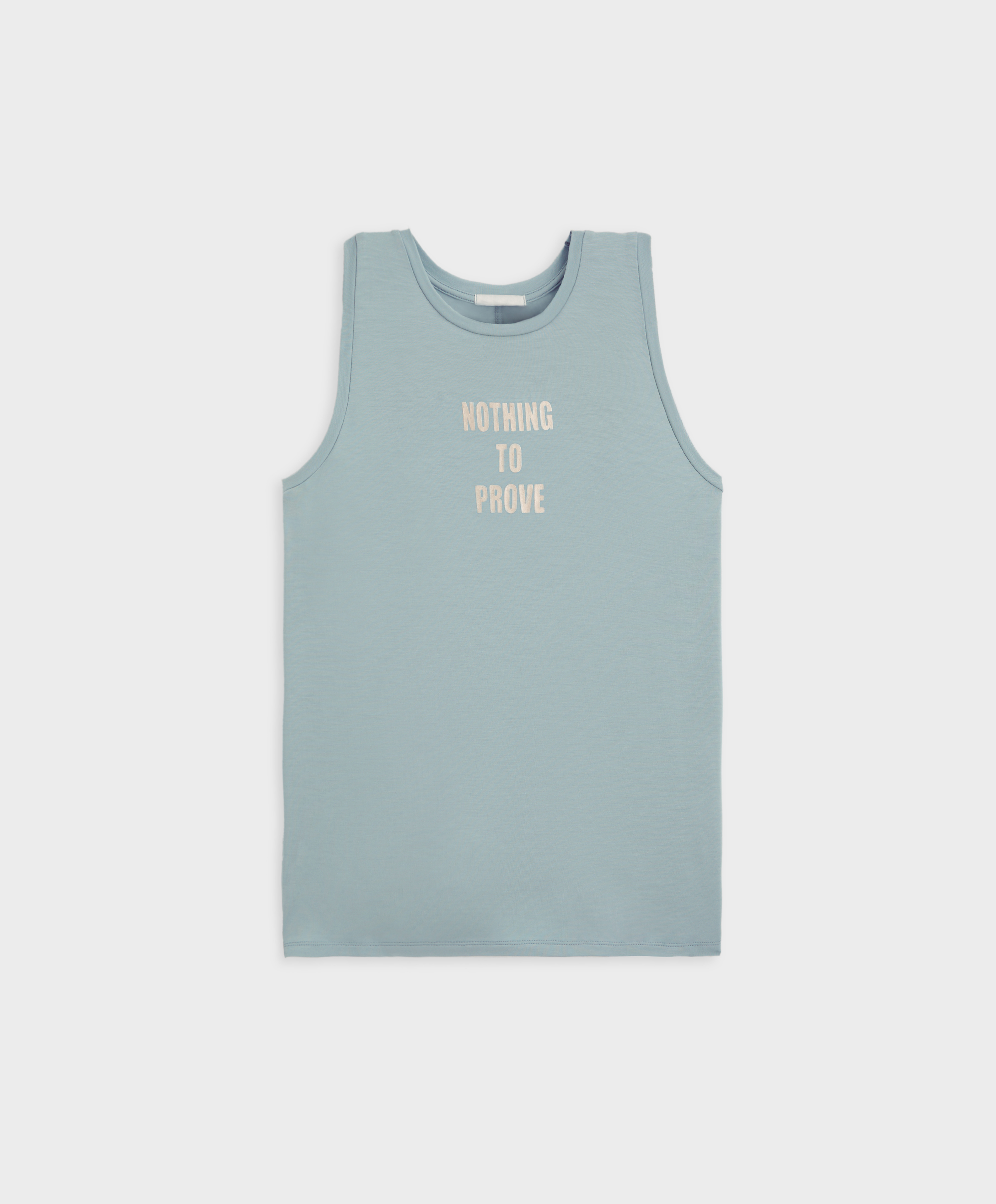 Text sleeveless T-shirt in TENCEL™