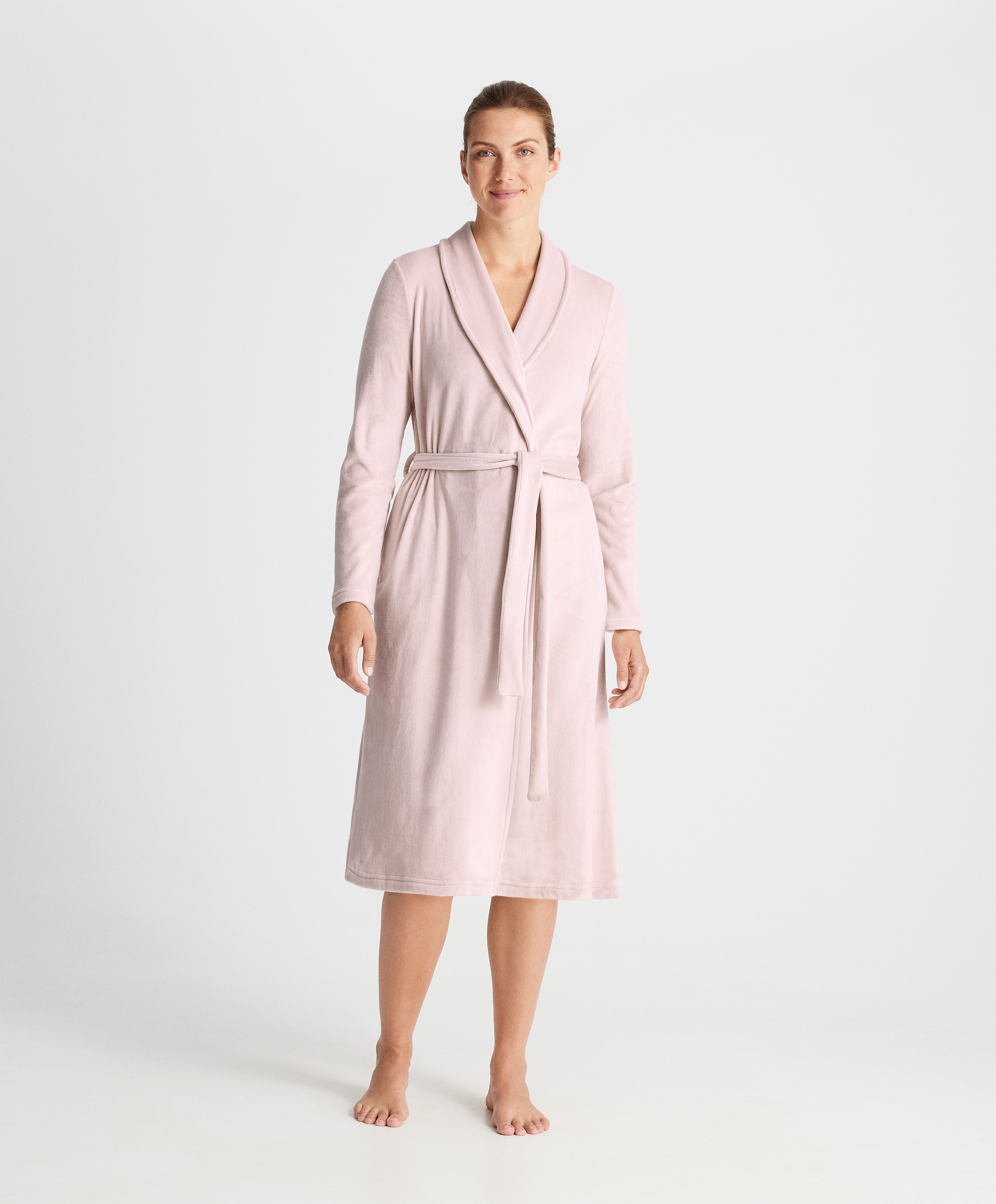 velour dressing gown womens