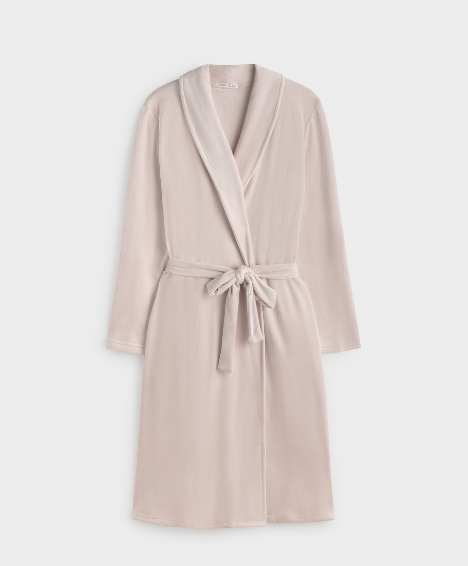 Soft touch velour dressing gown