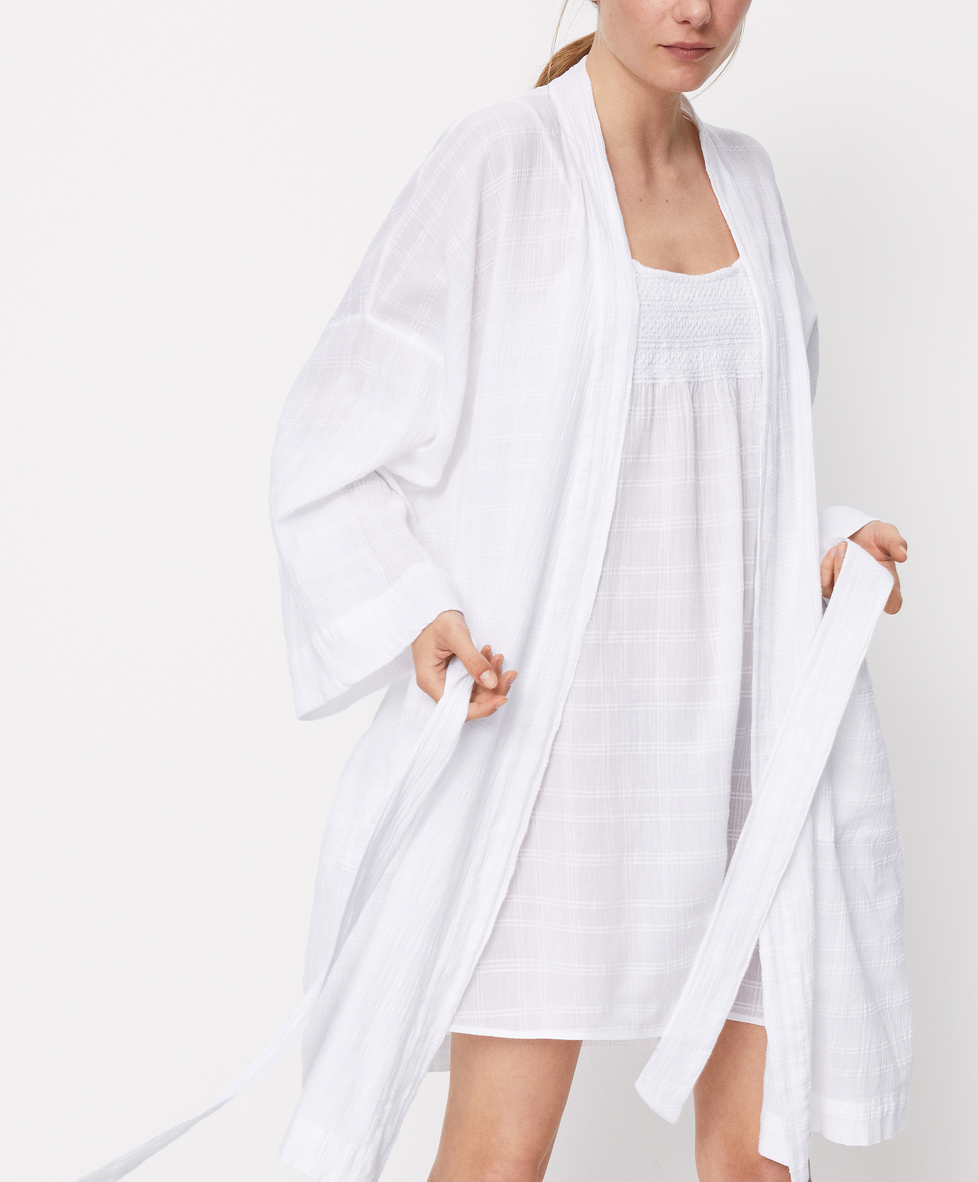 100% cotton dressing gown