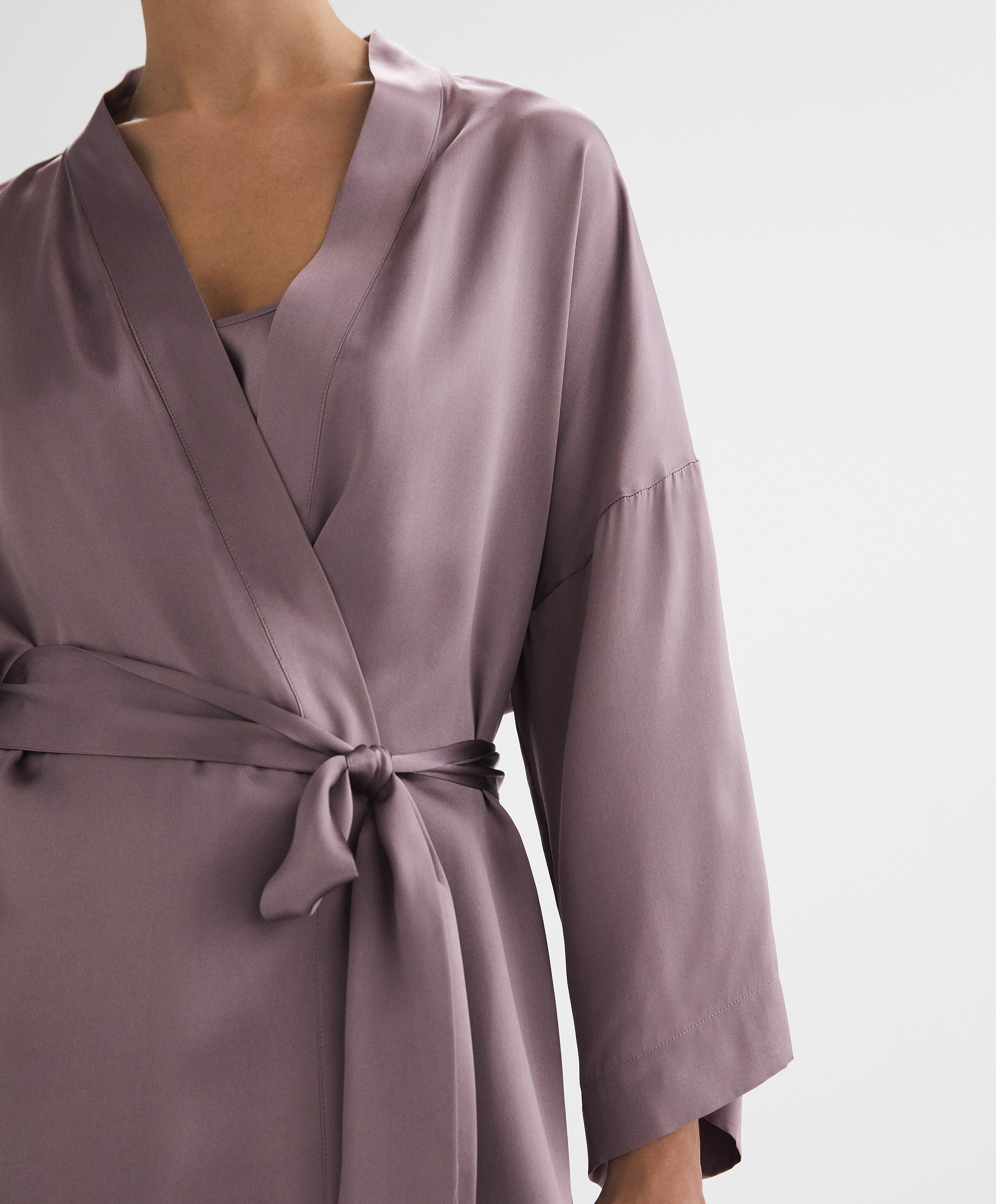 100% silk dressing gown