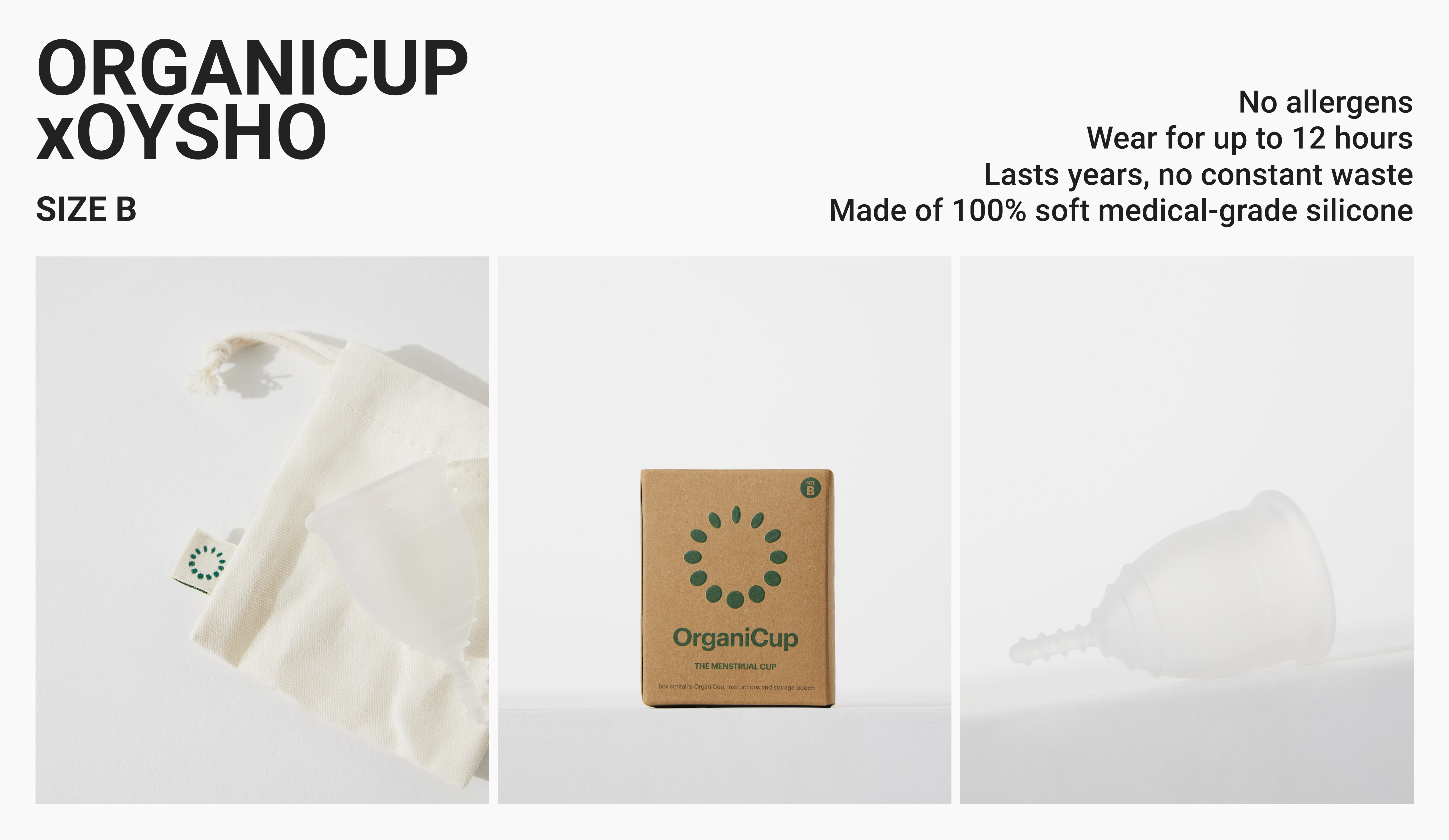 Organicup size B menstrual cup