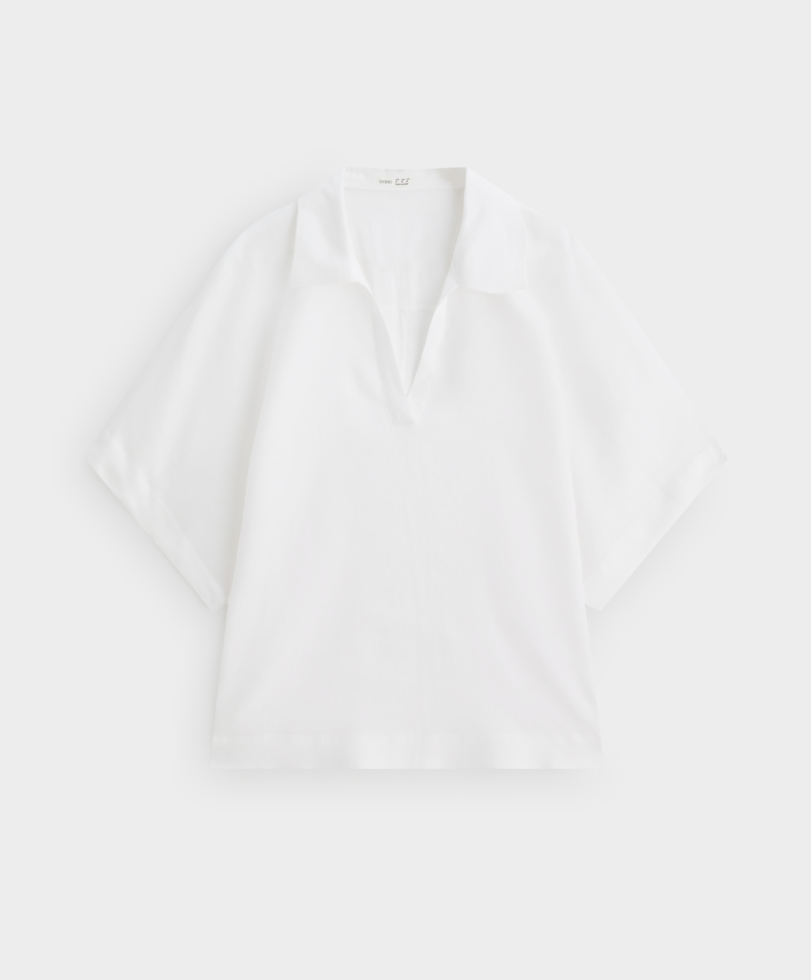 100% linen polo shirt
