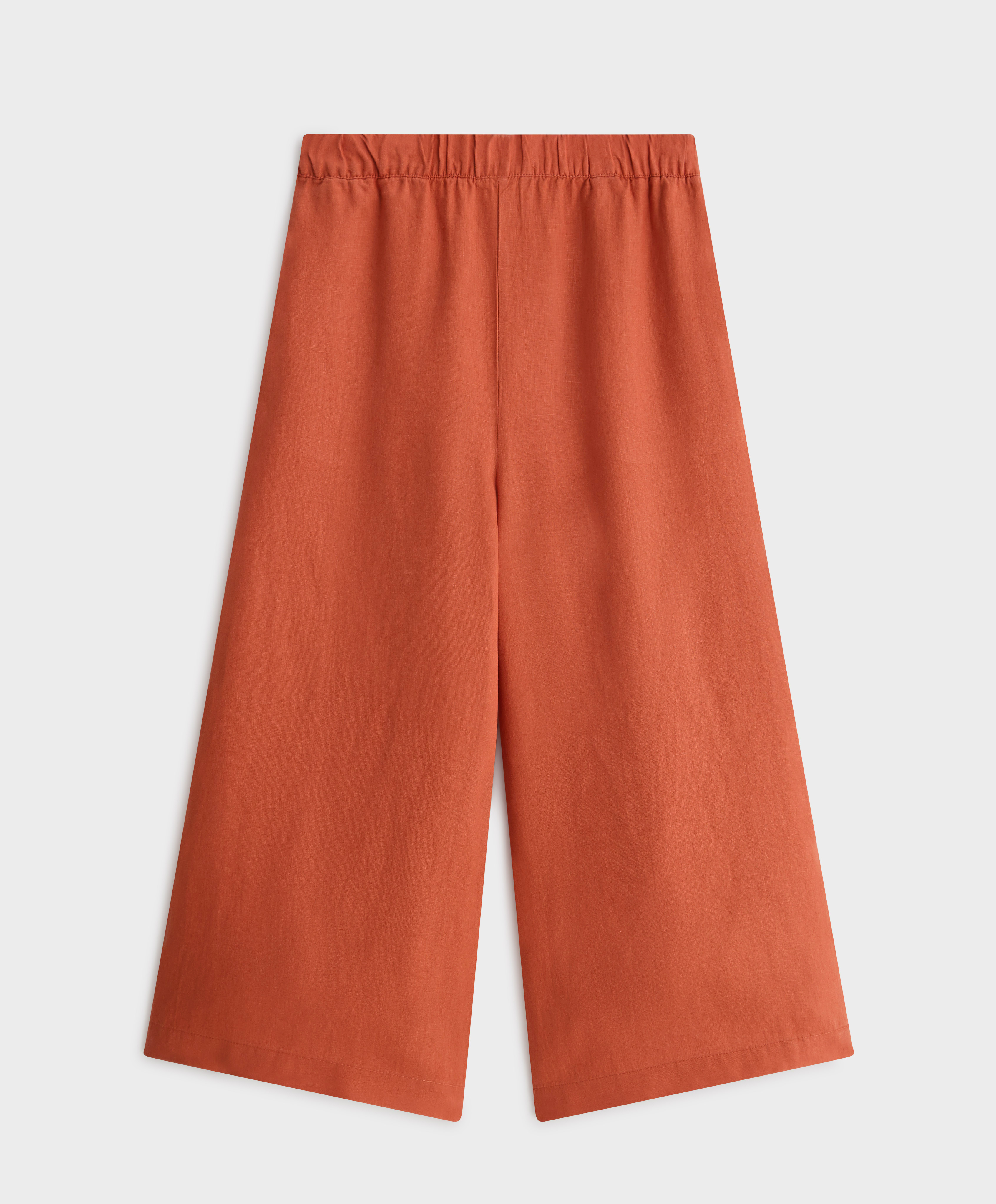 100% linen culotte trousers - Beachwear 