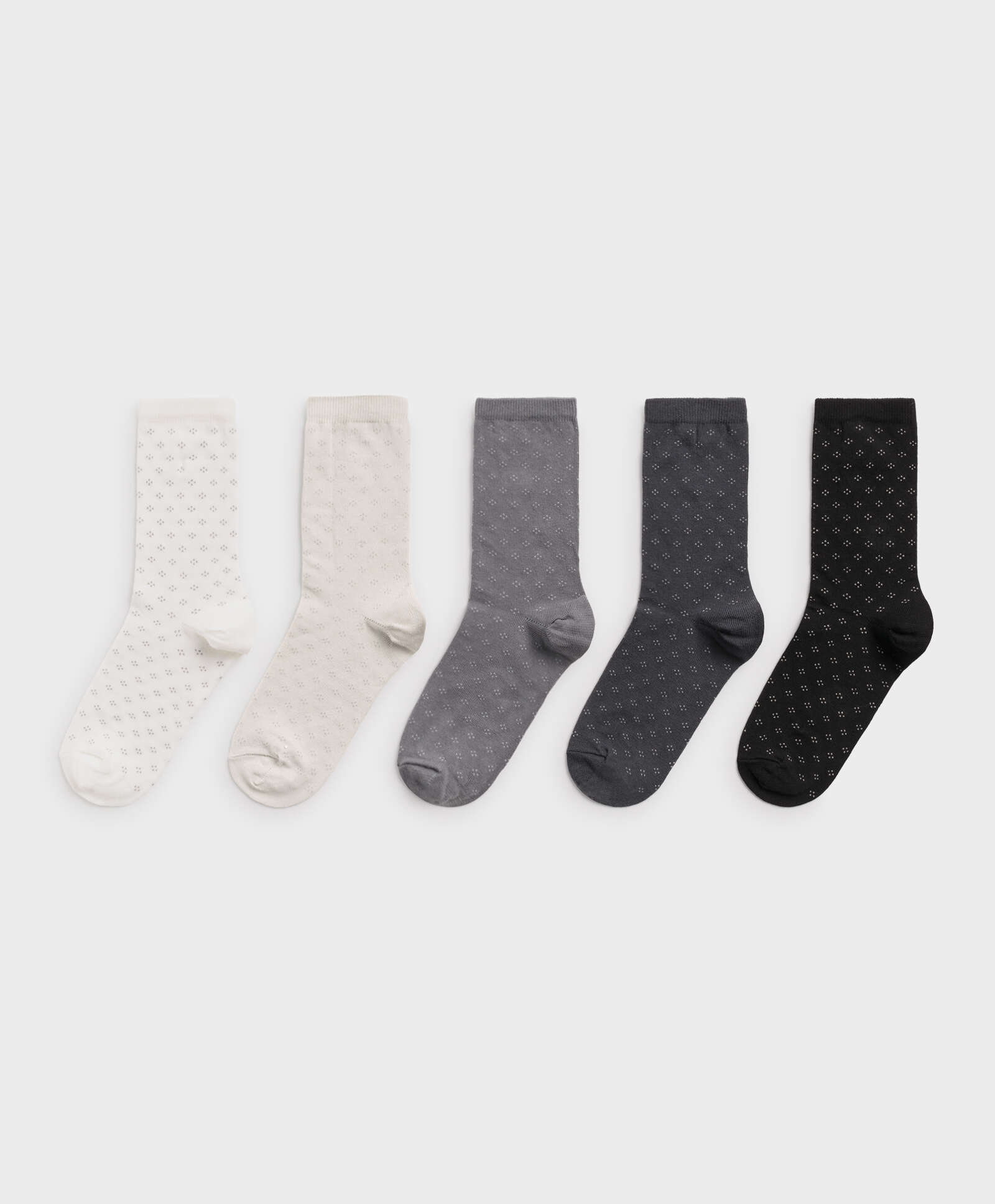 5 pari pamučnih čarapa sa dezenom