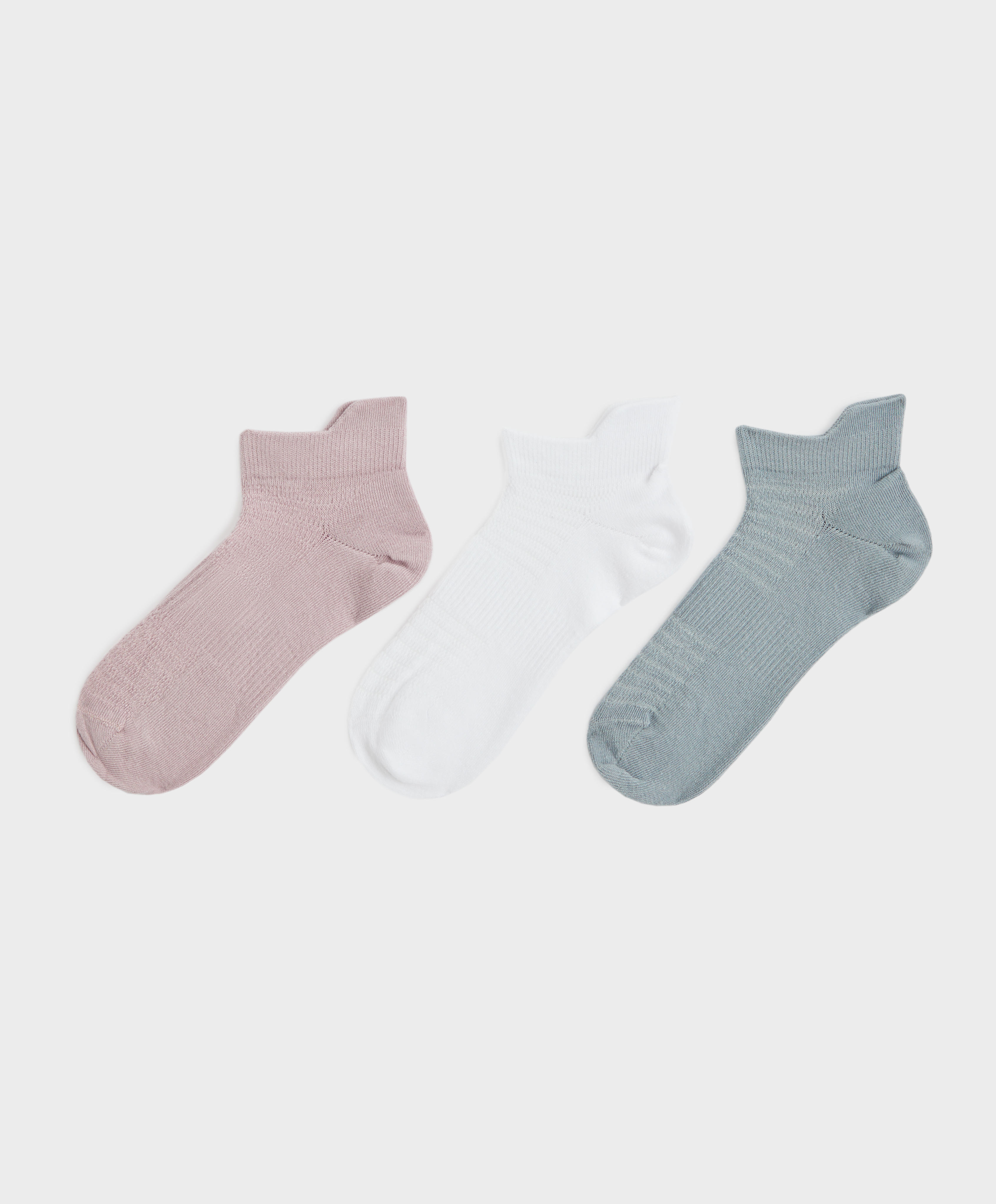 3 pares de calcetines sneaker algodón  deportivos