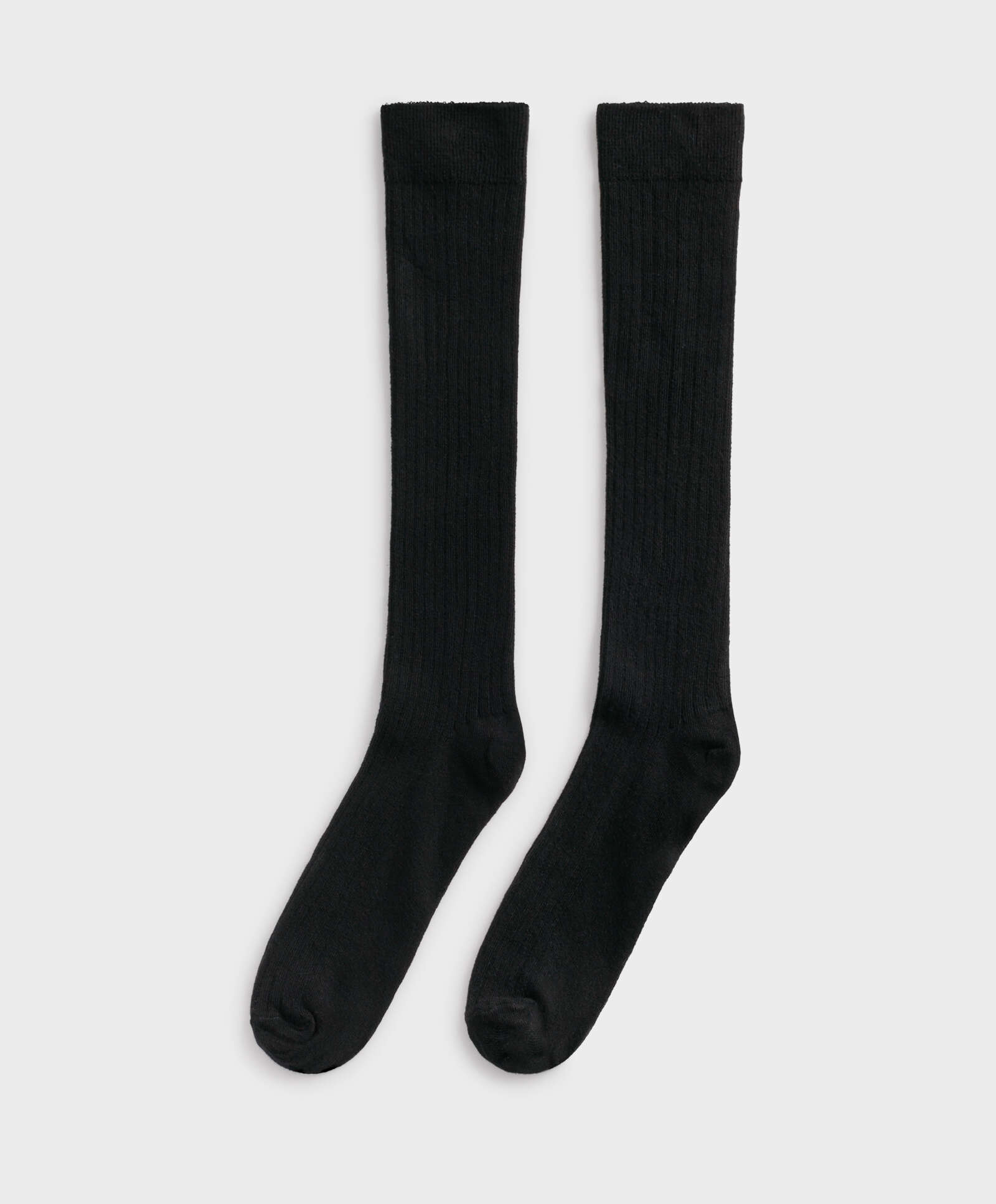 Hoge sokken van katoenen ribstof
