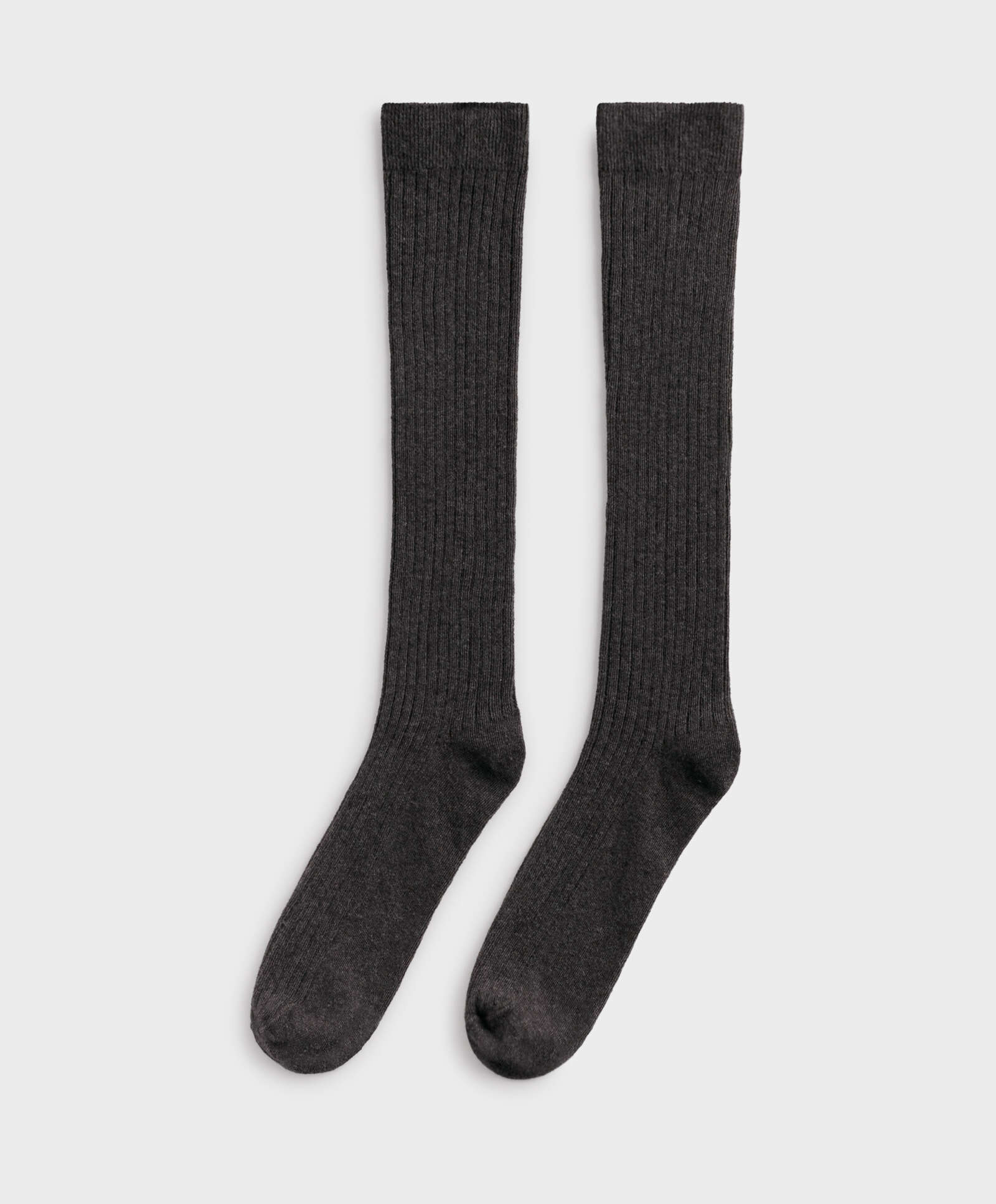 Hoge sokken van katoenen ribstof