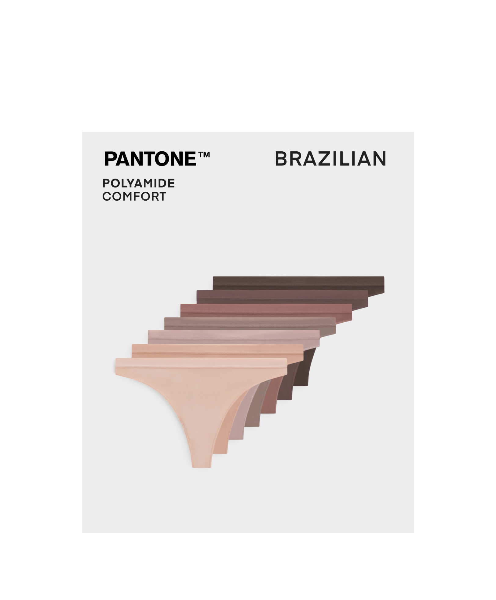 7 σλιπ brazilian PANTONE™ από πολυαμίδιο