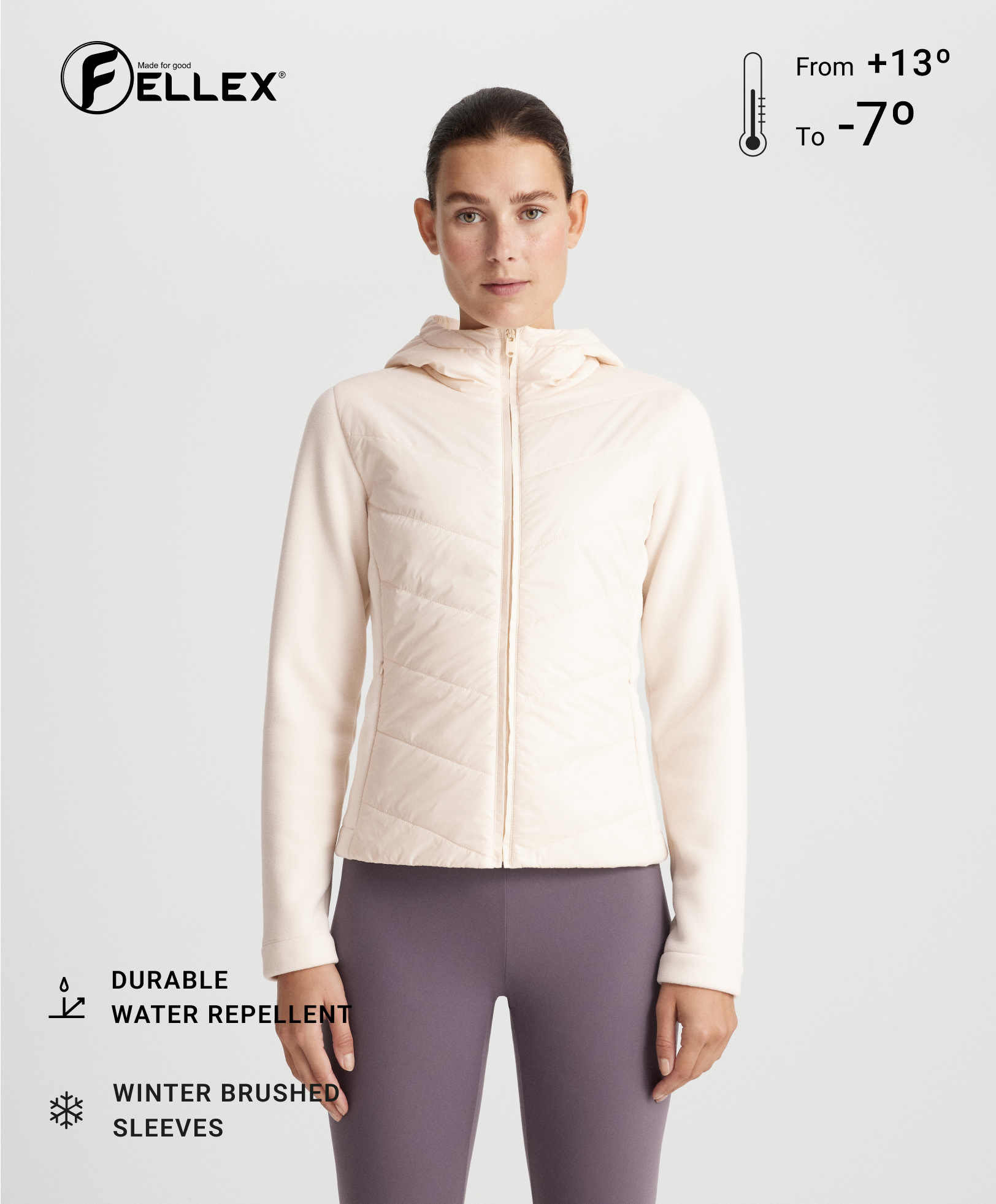 Jachetă din polar matlasată FELLEX® AEROGEL