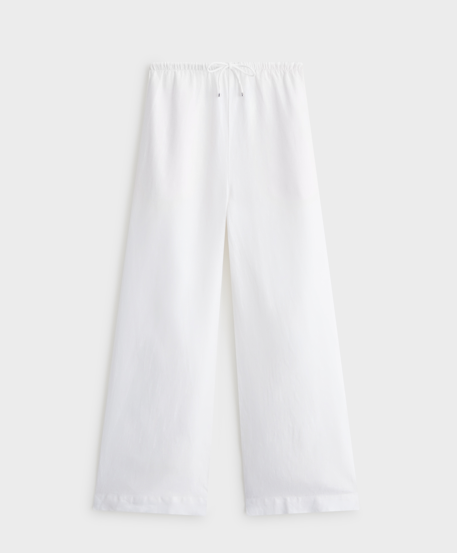 Ravne duge pantalone od 100% lana