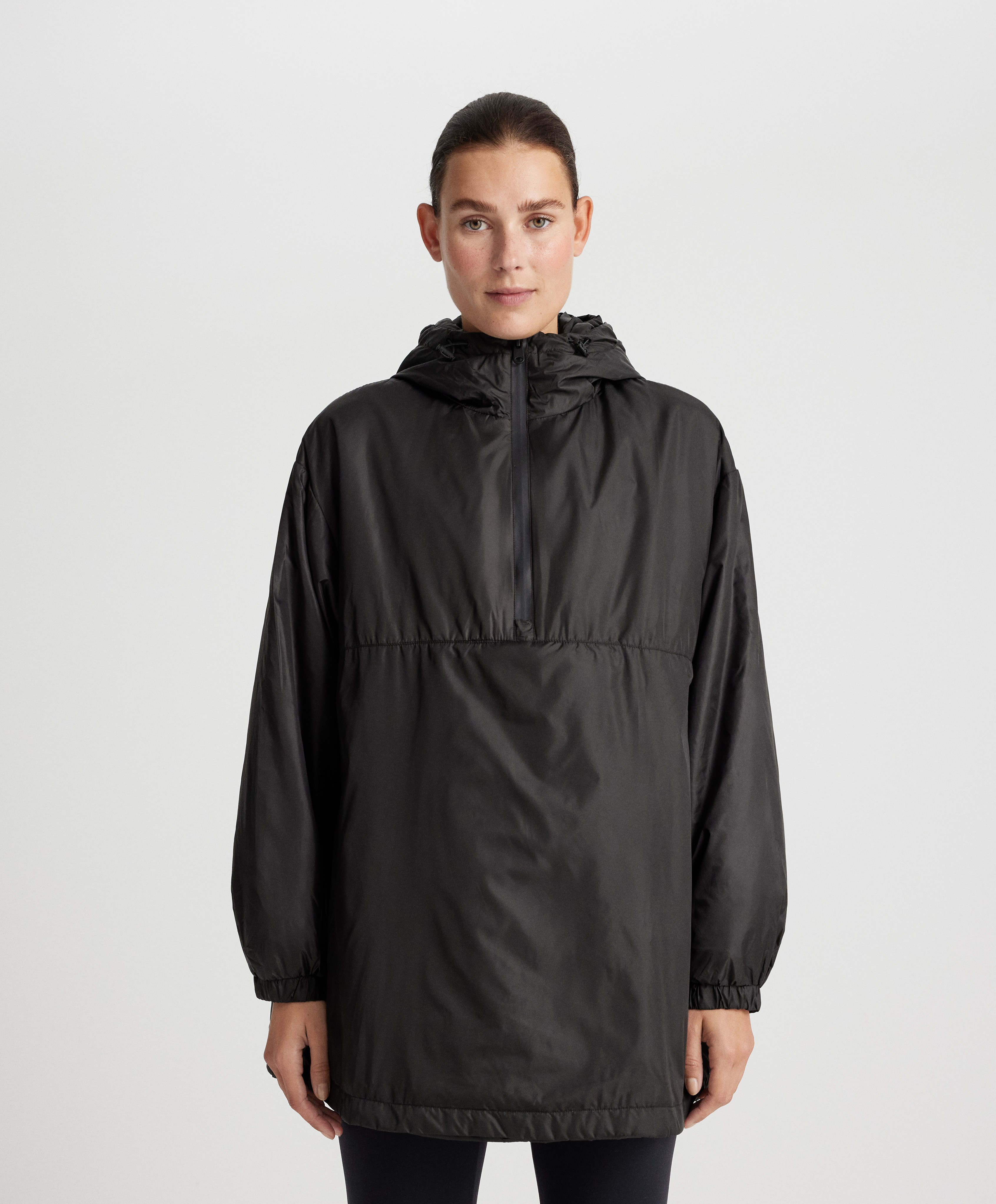 Padded rain coat