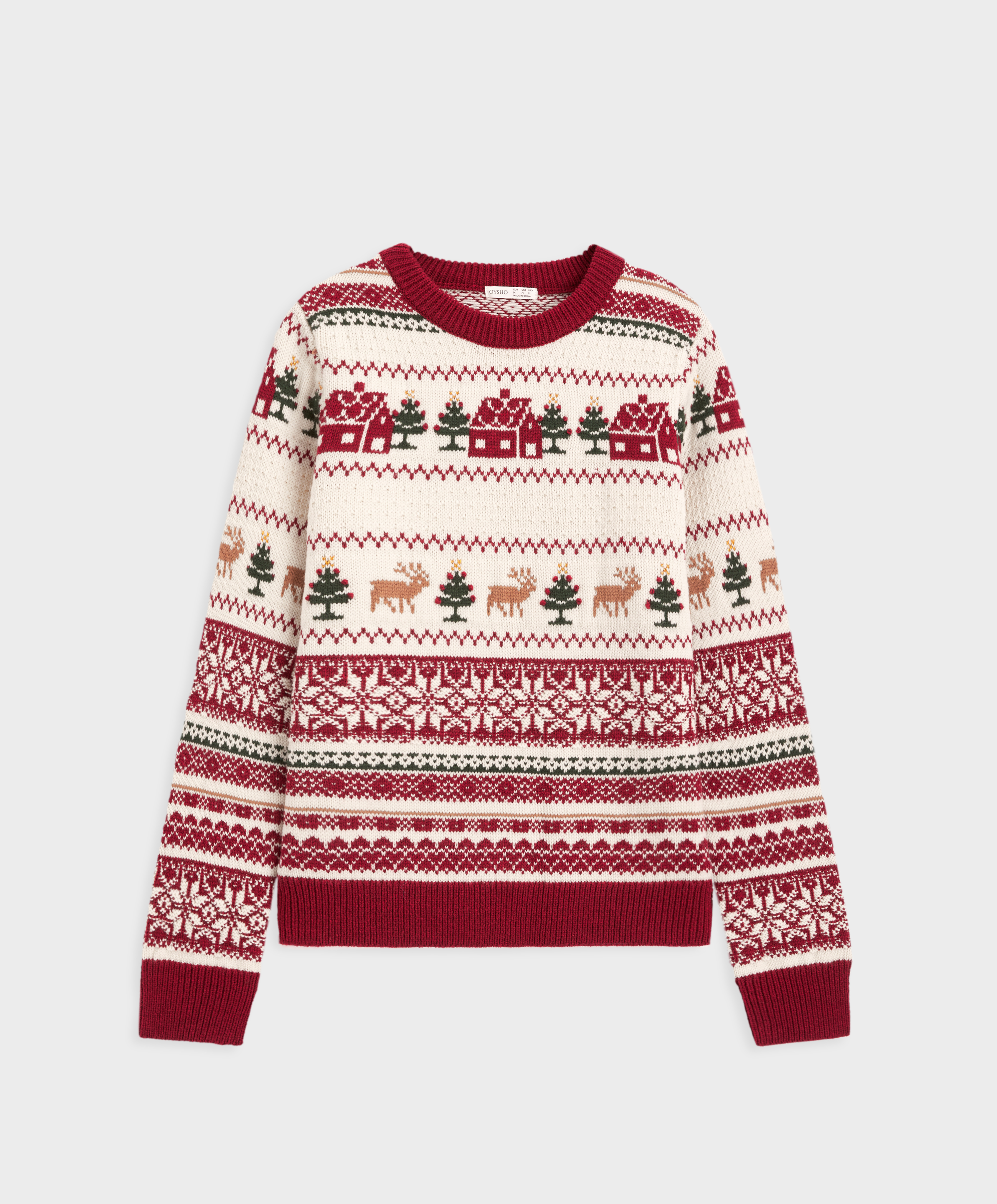Christmas jacquard knit jumper 