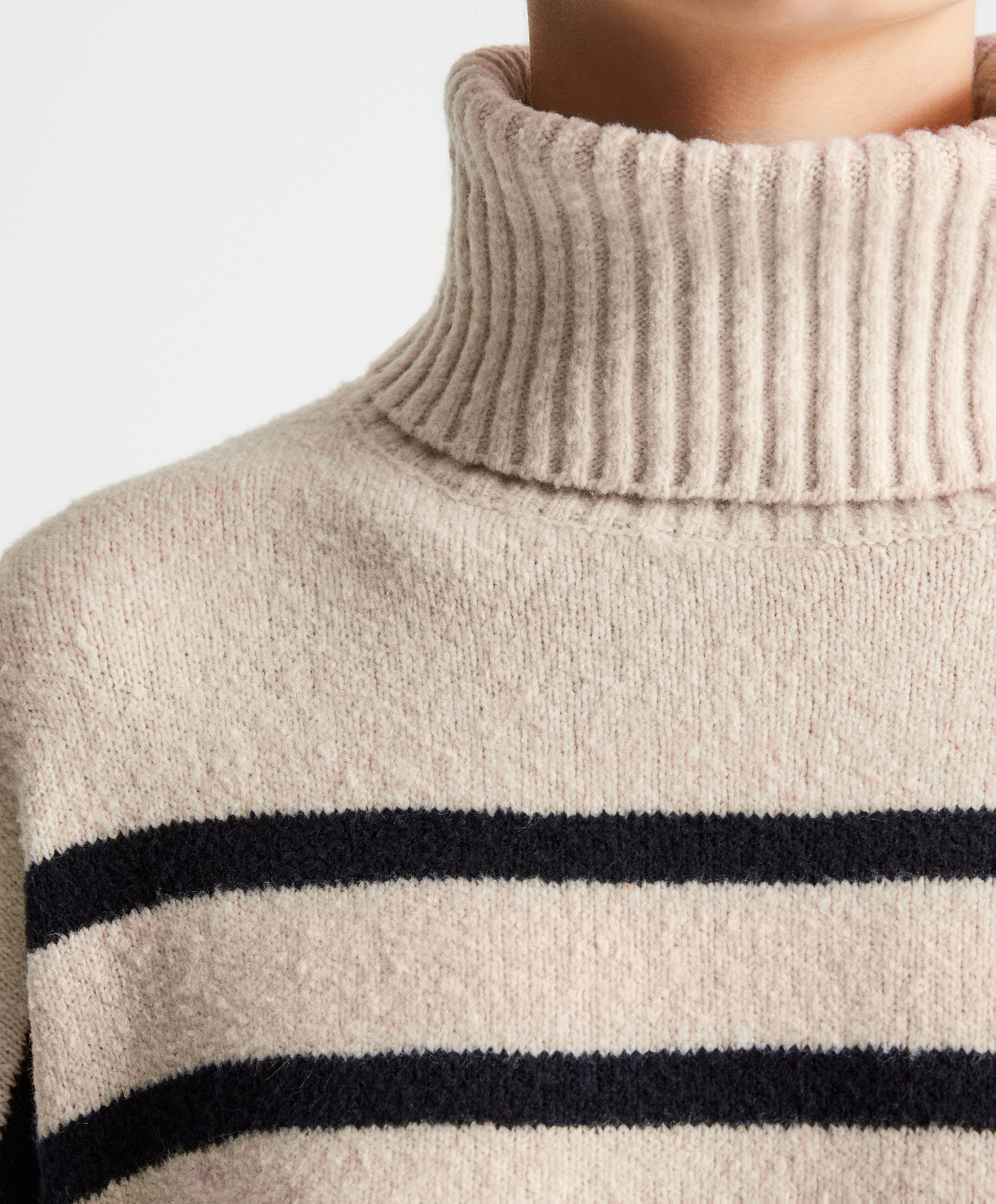 chunky knit polo jumper