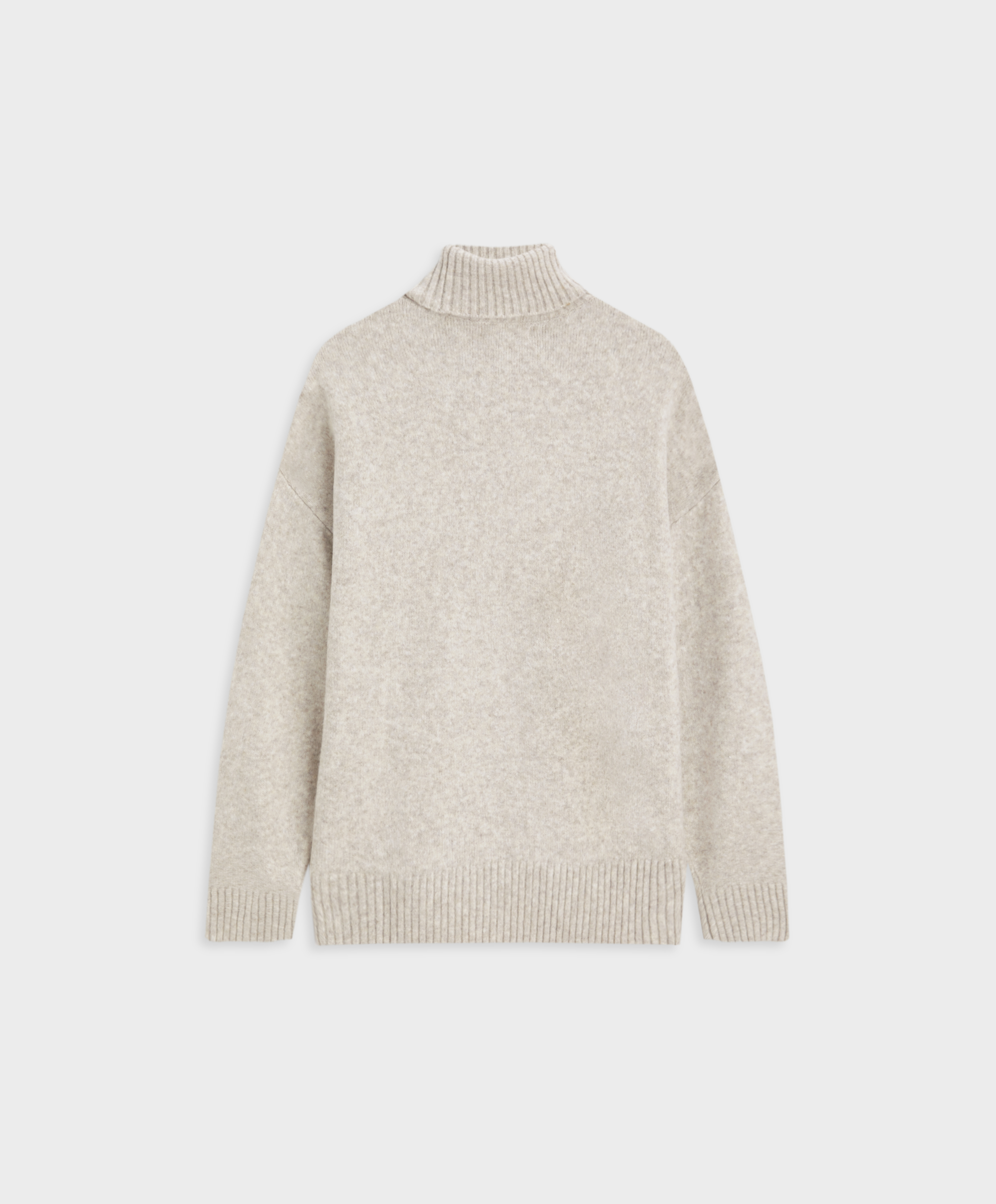High neck knit sweater - Megzti 
