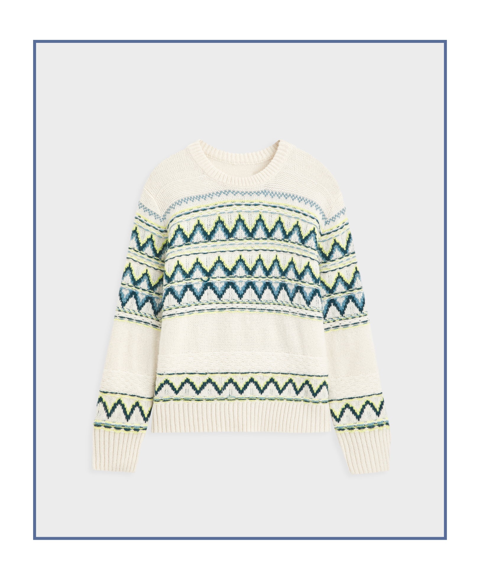 Жакардовий трикотажний светр